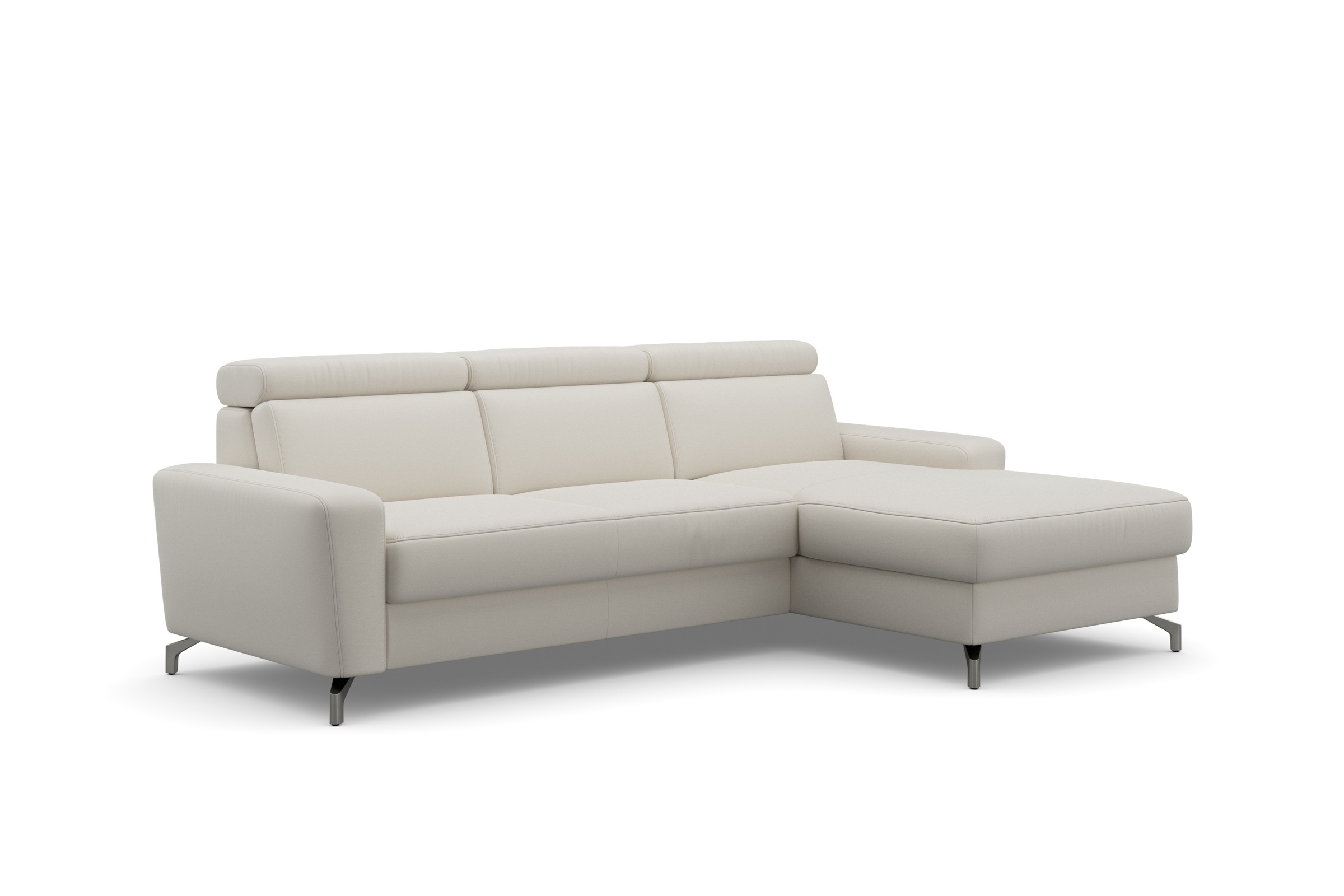 sit&more Ecksofa »Scarlett L-Form«, inklusive Kopfteilverstellung, wahlweise mit Bettfunktion, Bettkasten