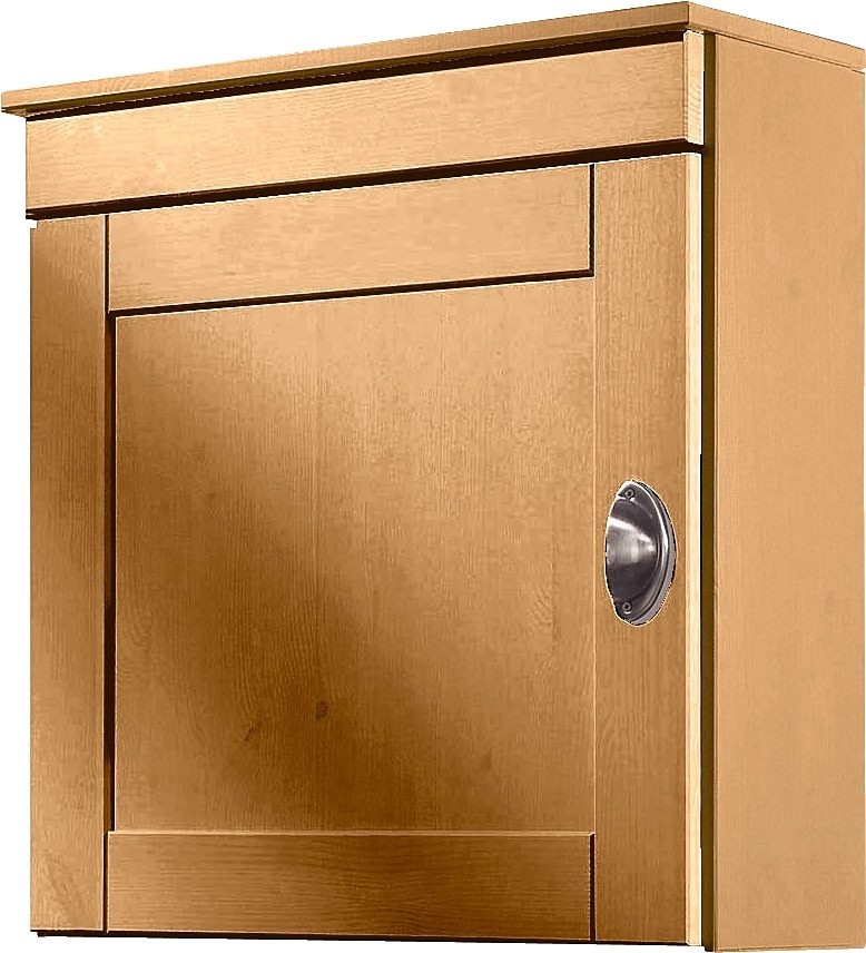 Hängeschrank »Oslo«, 50 cm breit, aus massiver Kiefer, 1 Tür, Metallgriff, Landhaus-Optik