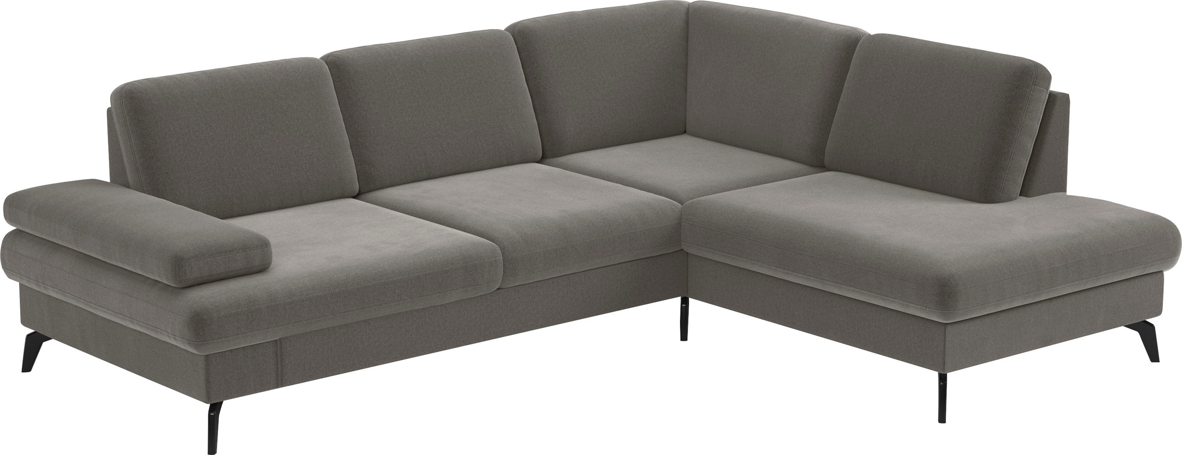 sit&more Ecksofa »Morris L-Form, inkl. Sitztiefenverstellung«, wahlweise mit Armteilverstellung, Bettfunktion & Bettkasten
