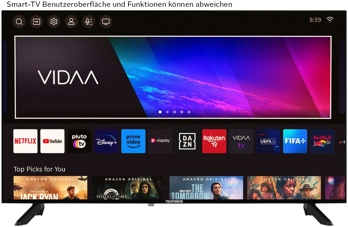 Telefunken LED-Fernseher »D40F900M8CWI« 100 cm/40 ″ Full HD Smart-TV