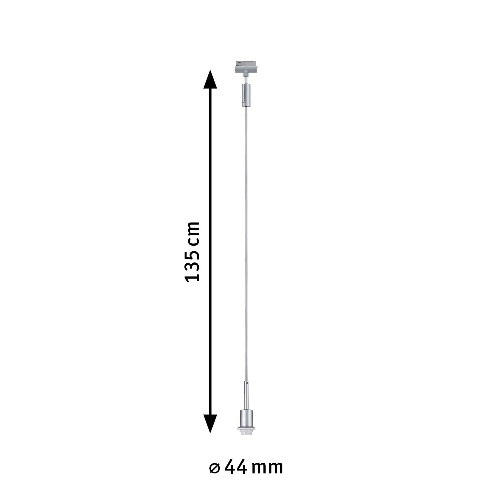 Paulmann Schienensystem-Leuchten »URail Pendel DecoSystems Basic E14 max. 20W dimmbar 230V«, Einzelspot, dimmbar