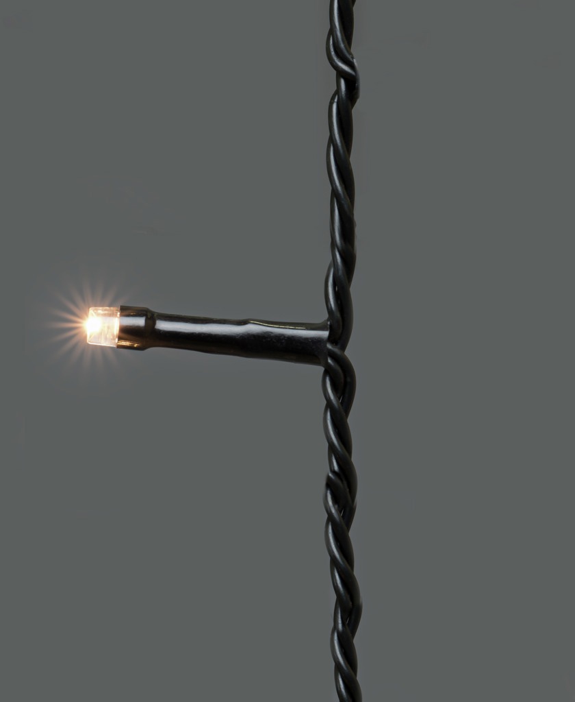 warm bestellen LED-Lichtervorhang online KONSTSMIDE weiße »Weihnachtsdeko schwarz, 400 aussen«, Dioden