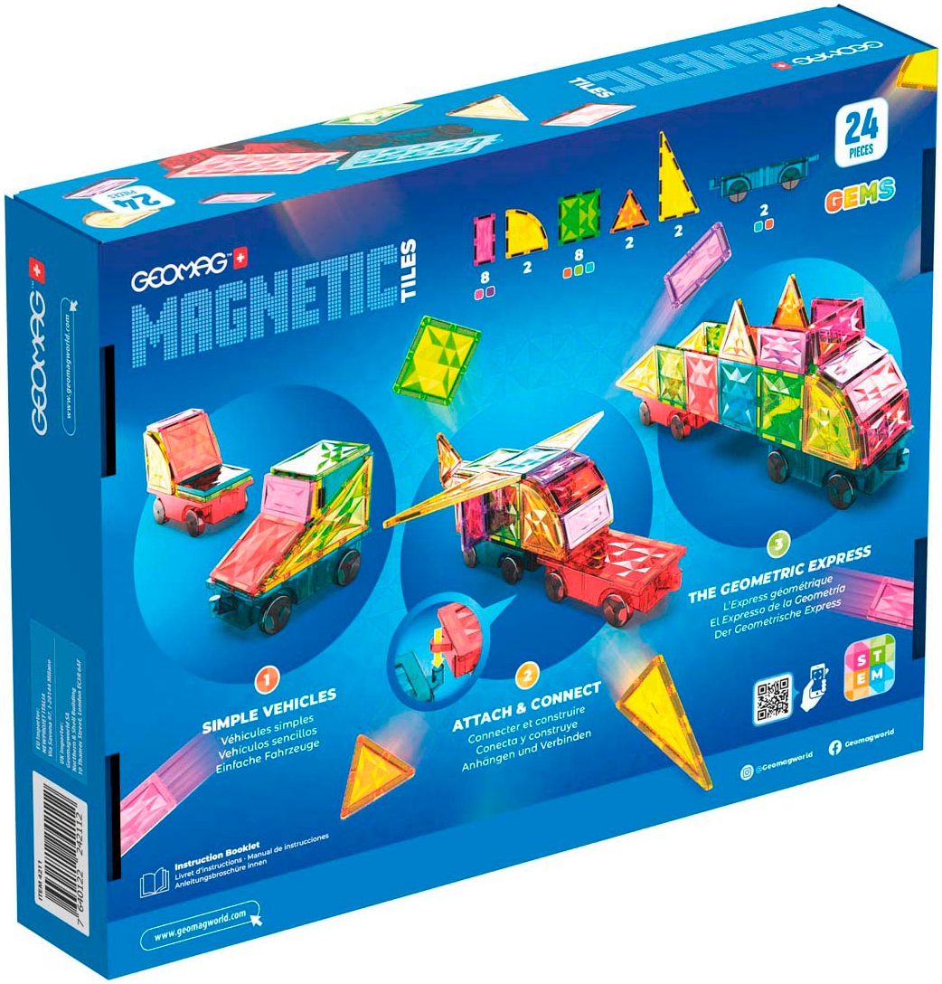 Geomag™ Magnetspielbausteine »GEOMAG™  Magnetic Tiles Gems Vehicles«