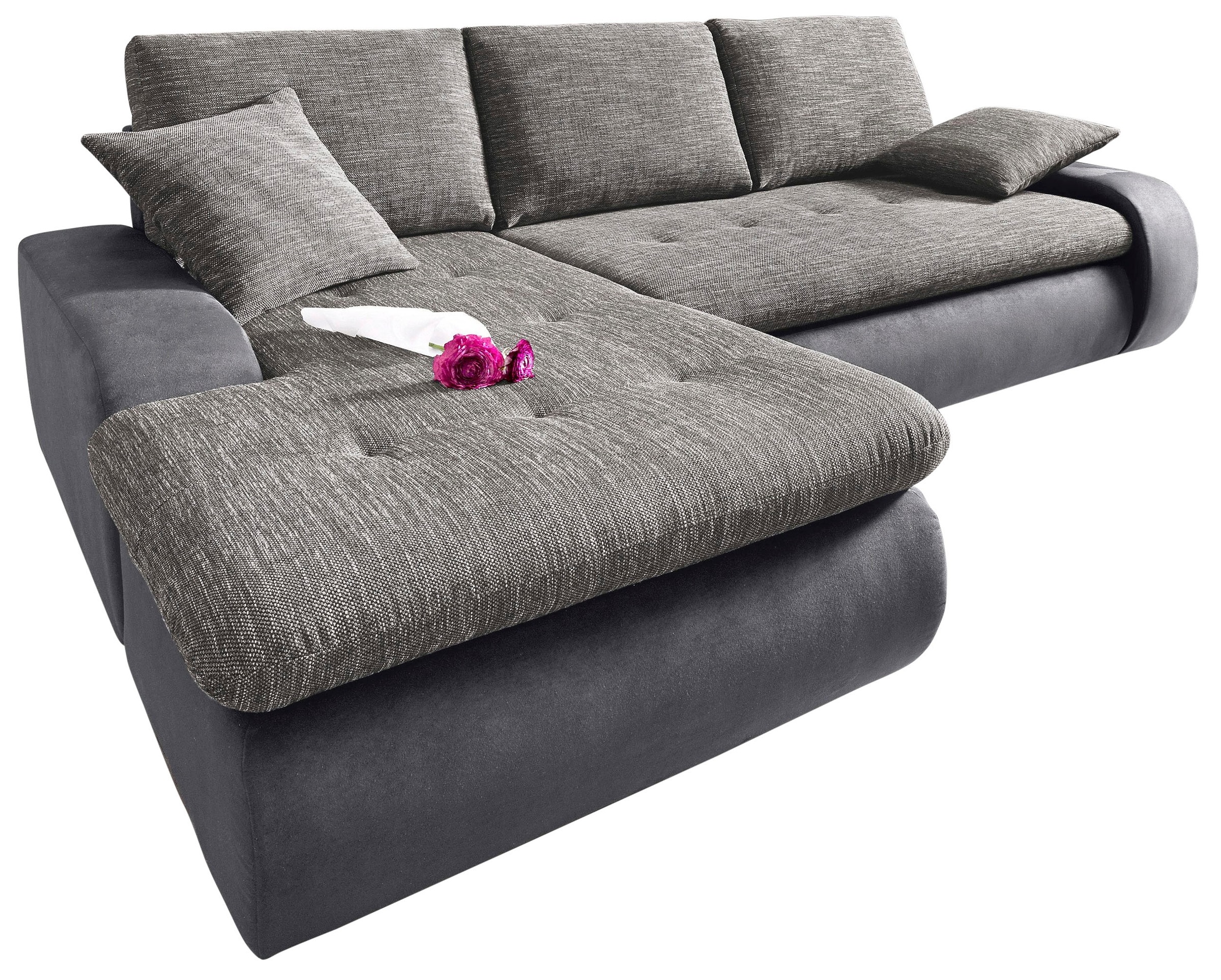 TRENDMANUFAKTUR Ecksofa »Indie, modern und bequem, Materialmix, OTTOs Choic günstig online kaufen