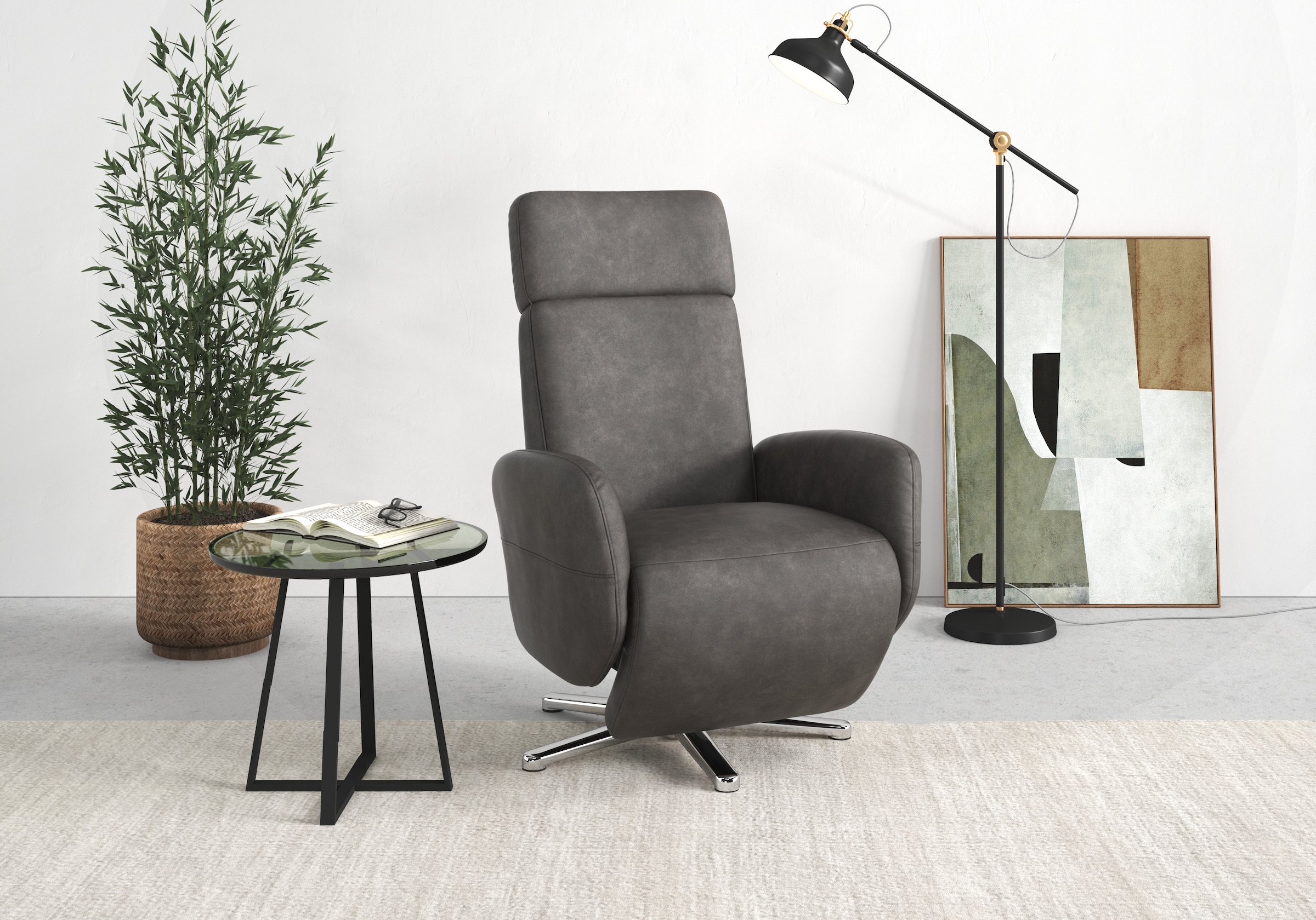 sit&more TV-Sessel »Grenoble, inkl. Kopfteilverstellung« wahlweise mit 2 Mo günstig online kaufen