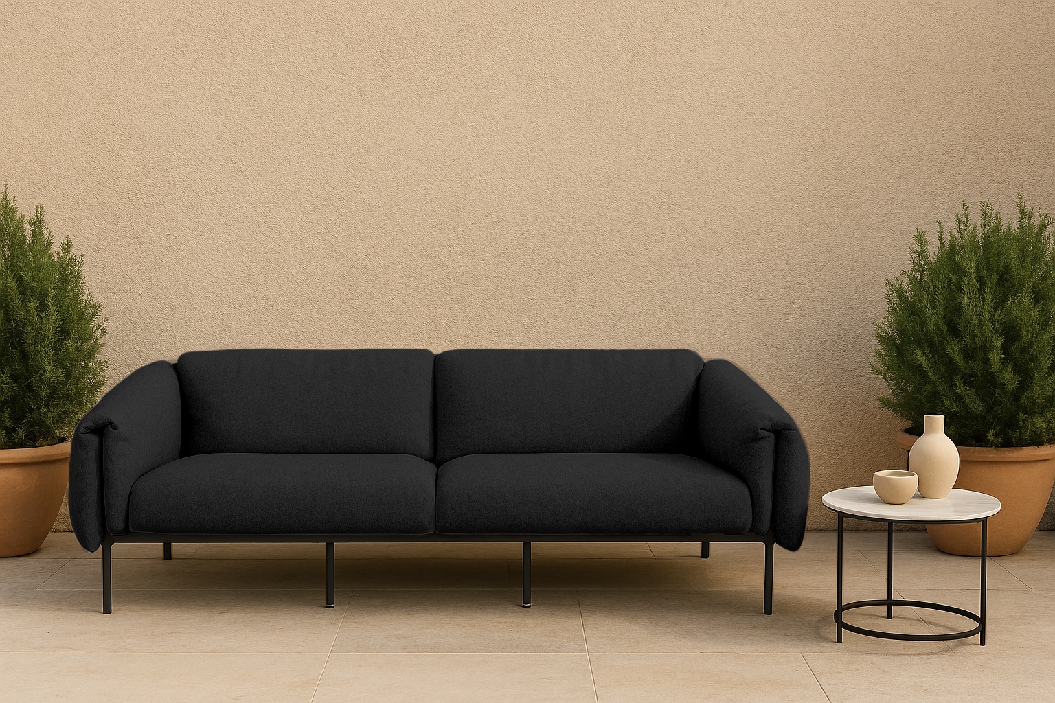 Home affaire 3-Sitzer »Lumi« Outdoor Gartensofa, wetterfeste Materialien, B günstig online kaufen