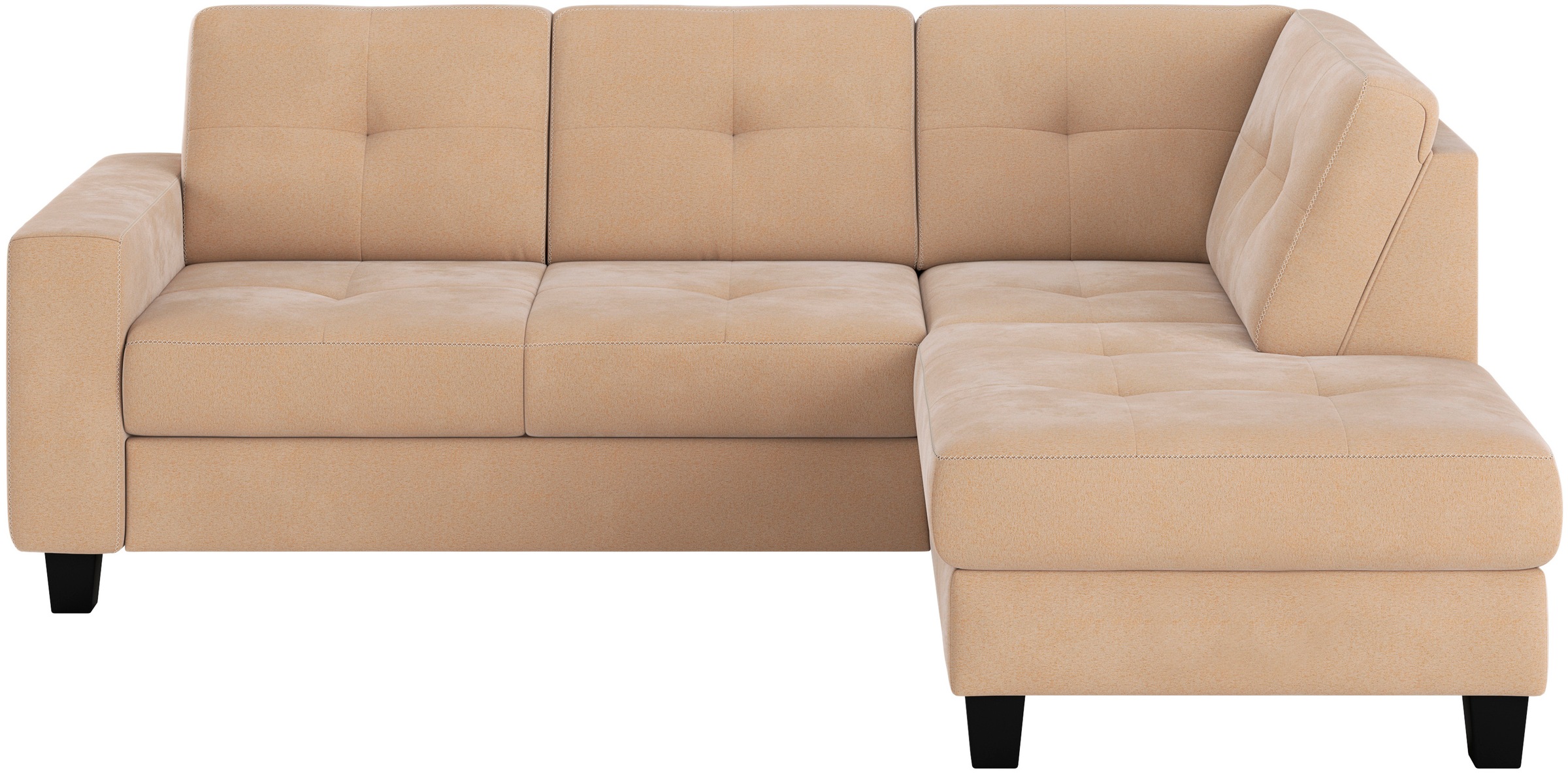Places of Style Ecksofa »Varese«, Kreuznaht in beige günstig online kaufen