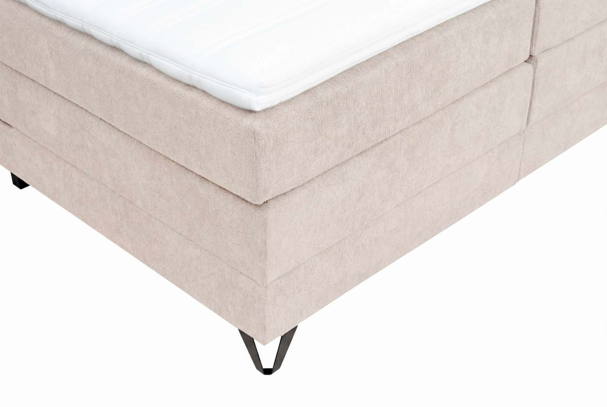 Home affaire Boxspringbett »Ilona, Doppelbett, Polsterbett, Federkernbett, Komforbett, 160, 180 cm« inkl. Topper, zwei Bettkästen, Taschen-Federkernmatratze, Härtegrad 3