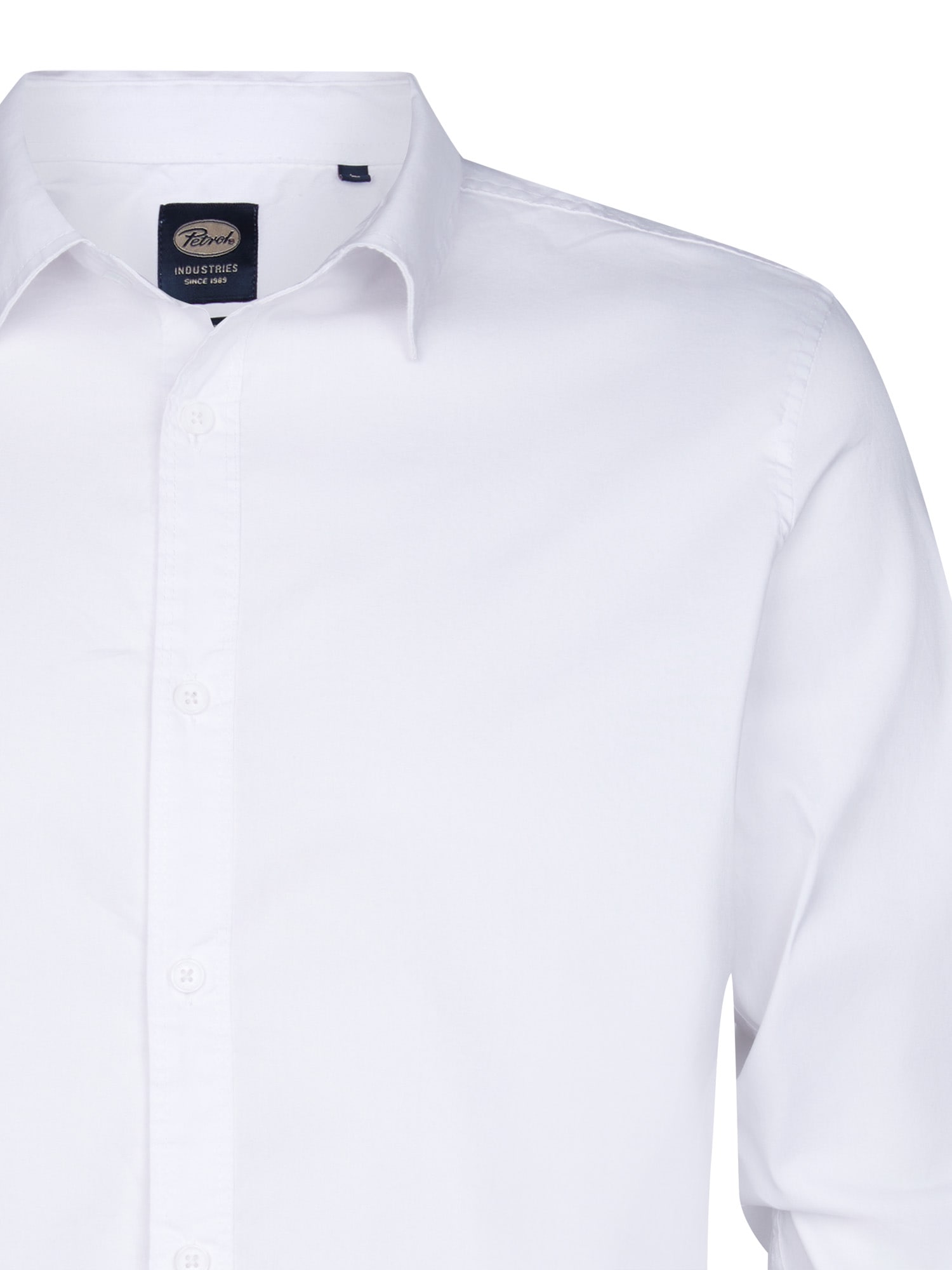 Petrol Industries Langarmshirt, mit Button-Down Kragen