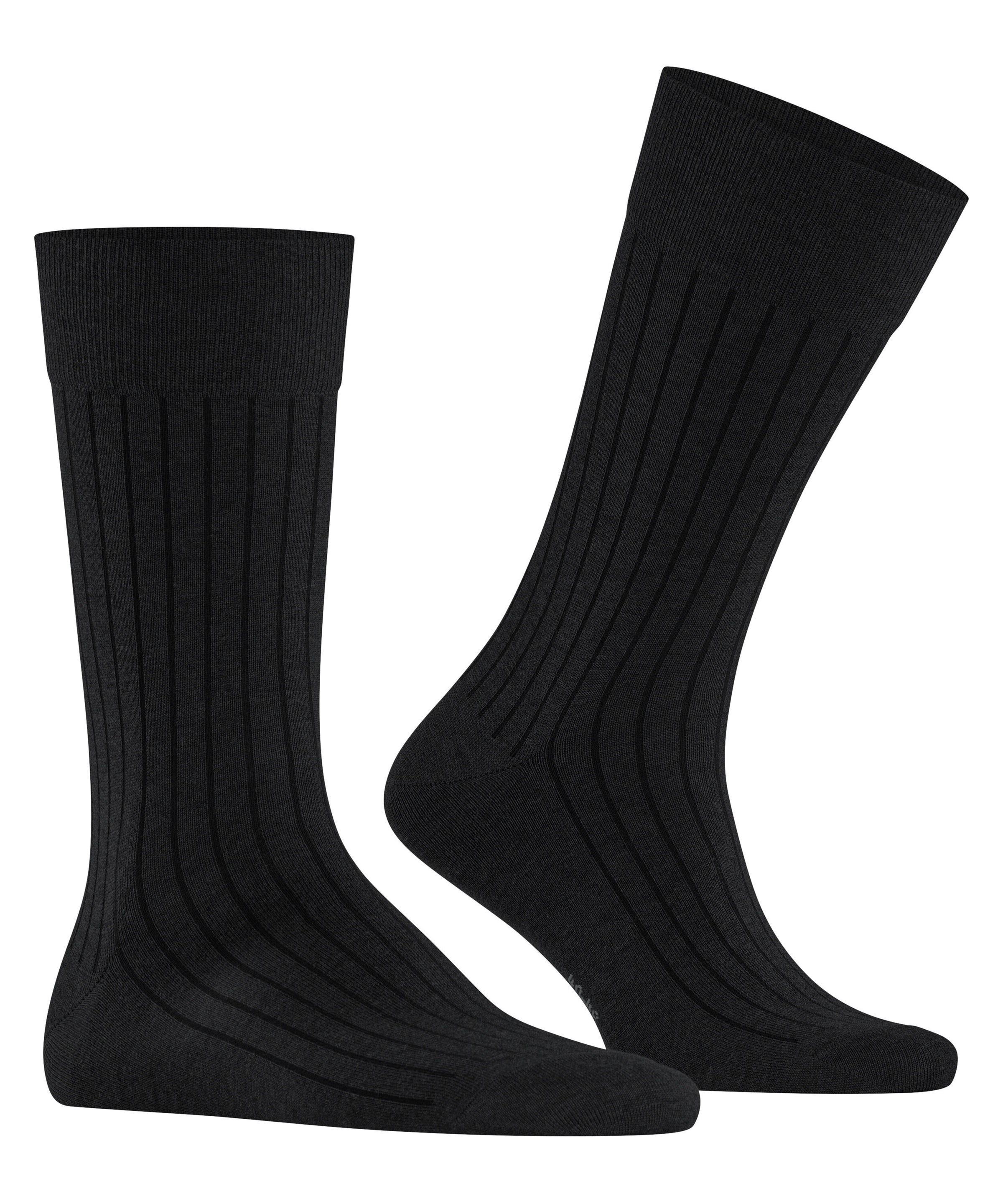 Burlington Socken »Duke Street« Einheitsgröße 40-46, Rippenstruktur, Cotton-Mix