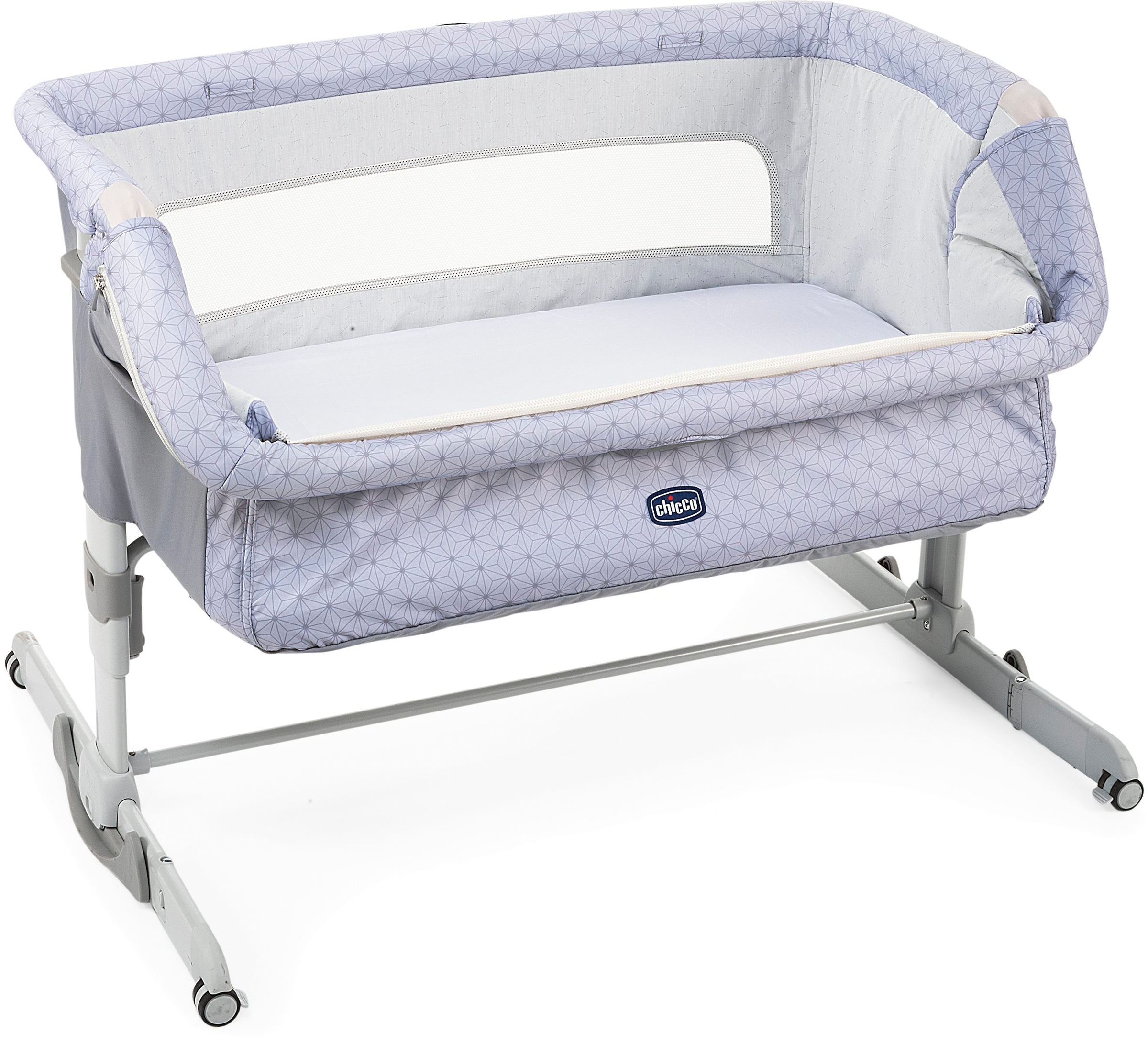 Chicco Beistellbett »Next2Me Dream, Silver«, mit Tragetasche