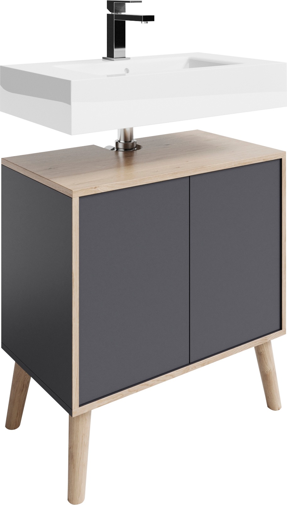 welltime Waschbeckenunterschrank »MOLN«, Badmöbel, Breite 60cm günstig online kaufen