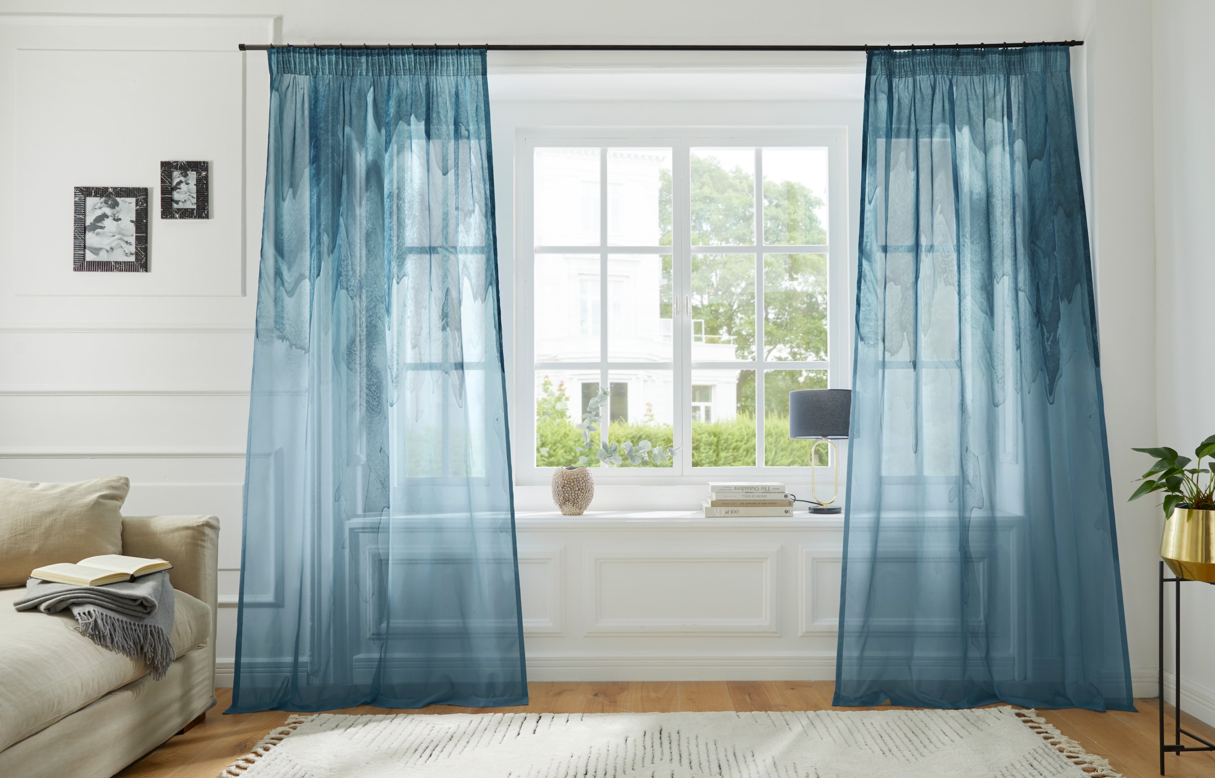 Guido Maria Kretschmer Home&Living Gardine »Greet«, (1 St.), Voile halbtransparent