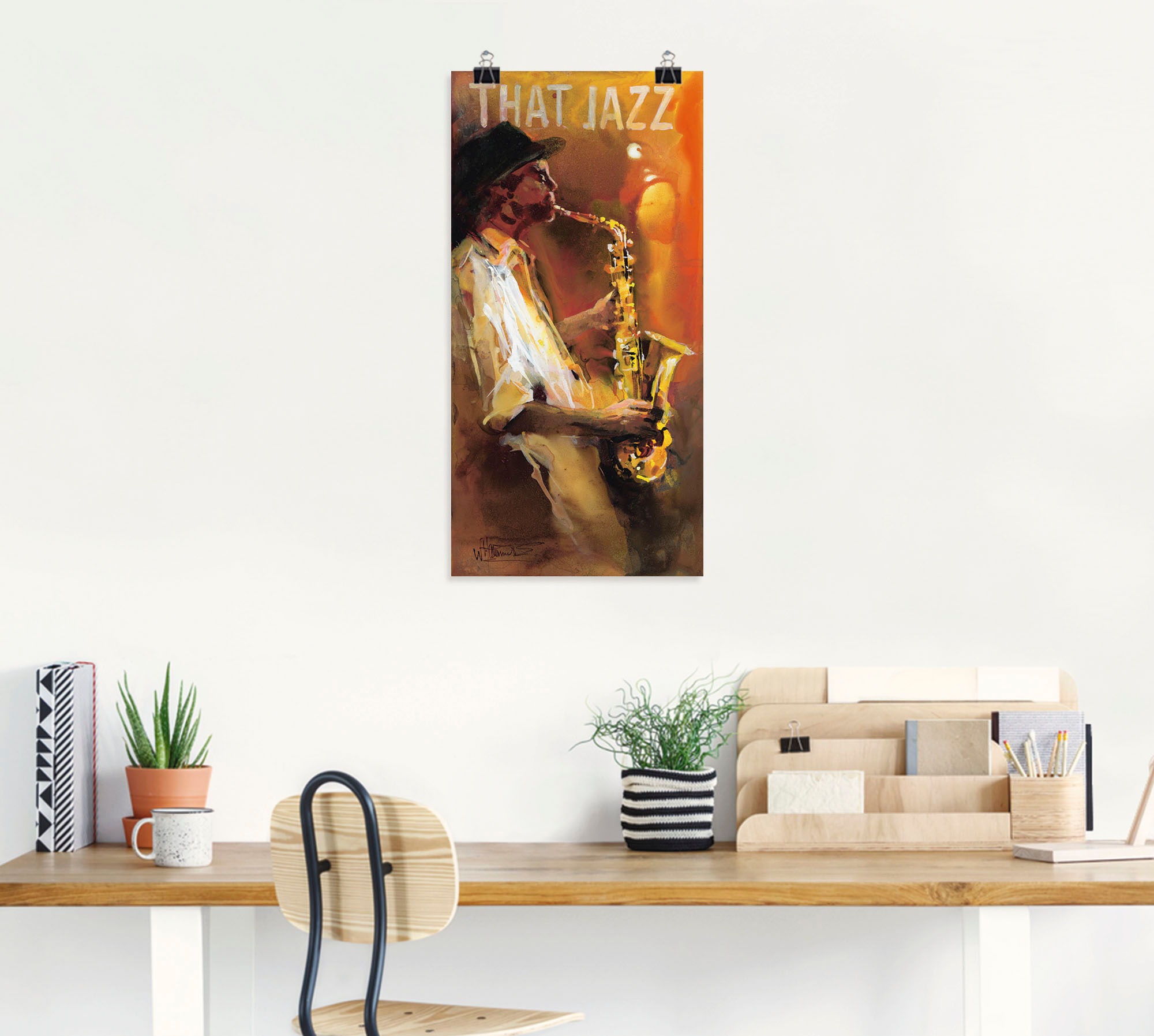 Artland Wandbild »Jazz«, Musiker, (1 St.), als Poster, Wandaufkleber in verschied. Größen