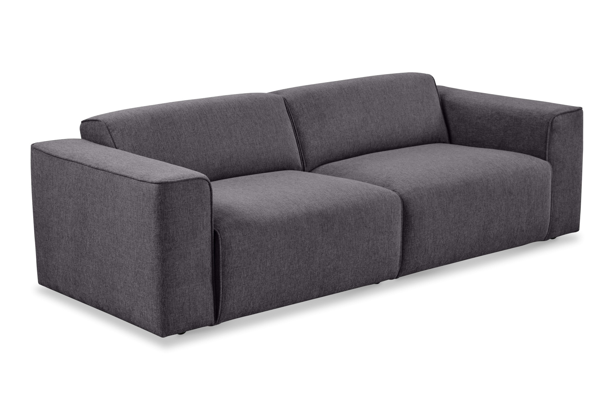 andas 3-Sitzer »Noord mit Kedernaht, Breite 232 cm«, Cord, Struktur, Webstoff, mit Wellenunterfederung, Massivholzrahmen