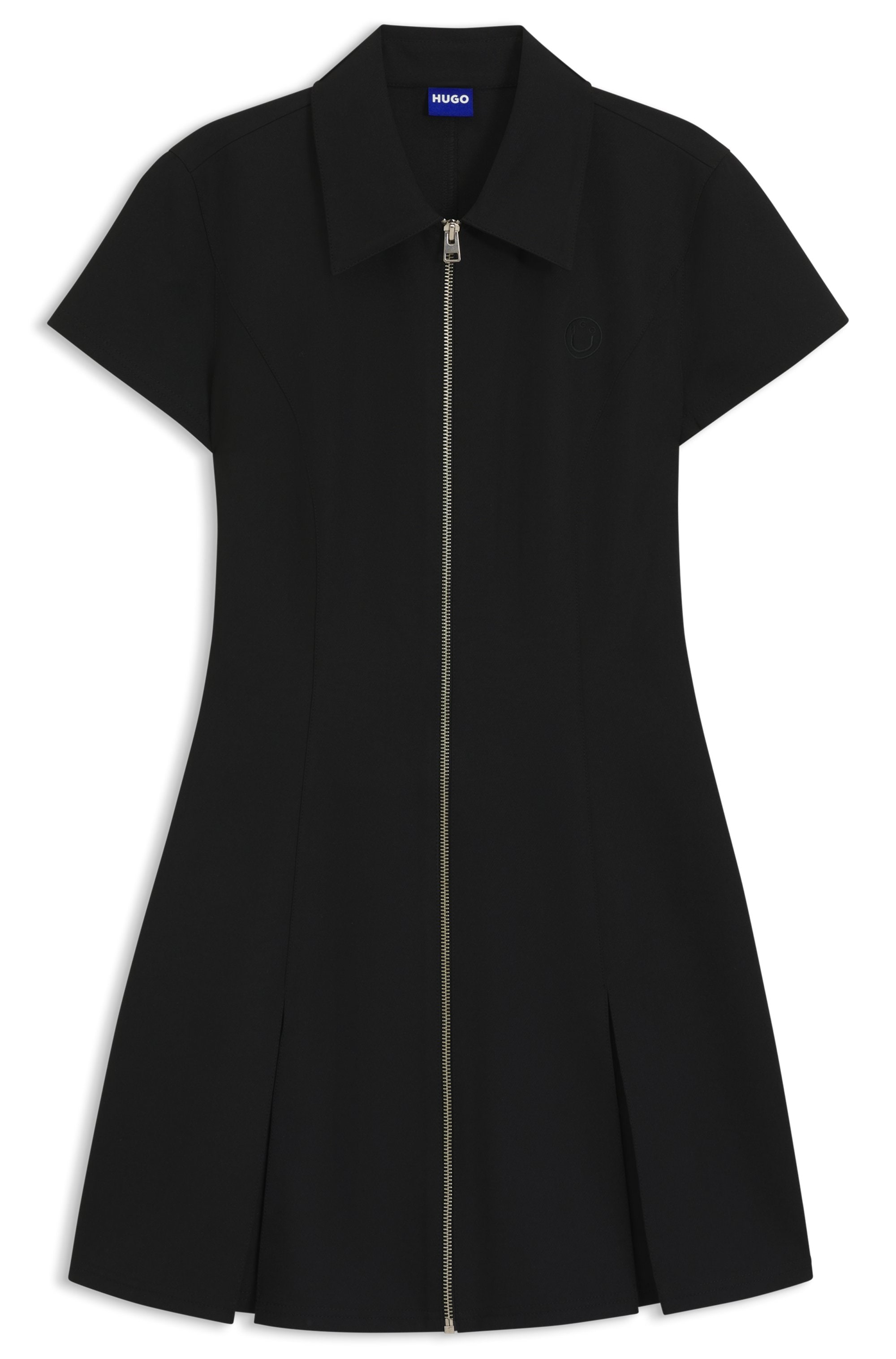 HUGO Blue Polokleid »Kahuma«, Rockteil mit Kellerfalten