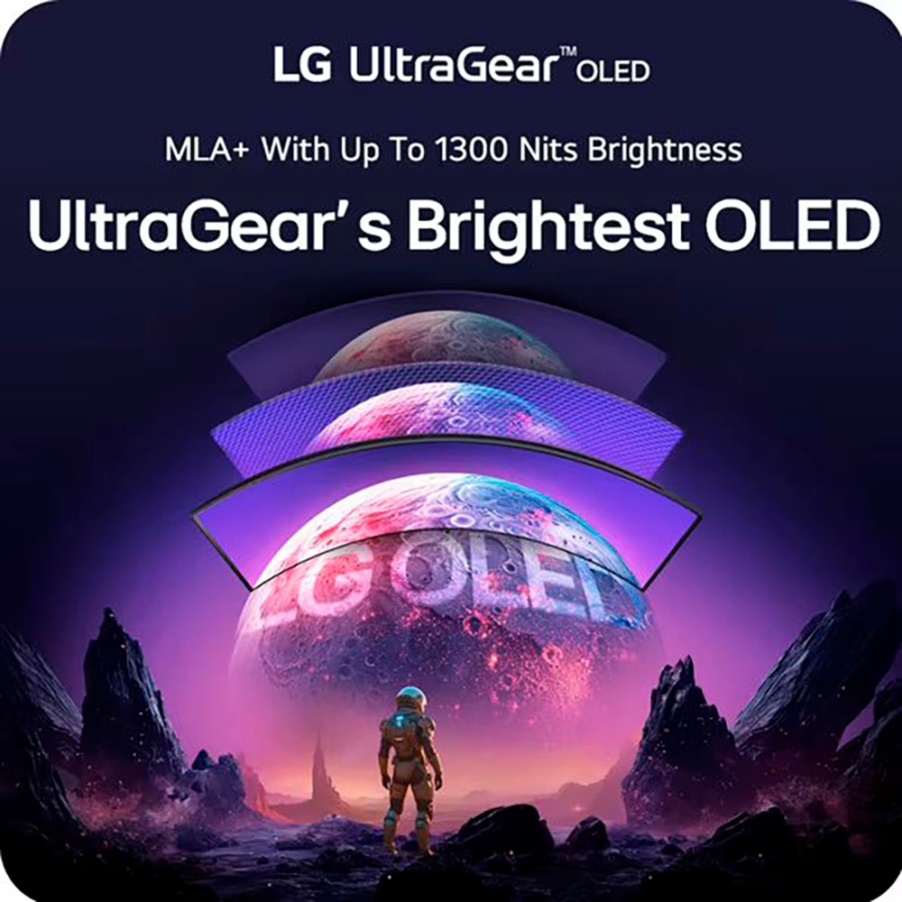 LG Curved-Gaming-OLED-Monitor »45GX950A«, 113 cm/45 Zoll, 5120 x 2160 px, 5K2K, 0,03 ms Reaktionszeit, 165 Hz