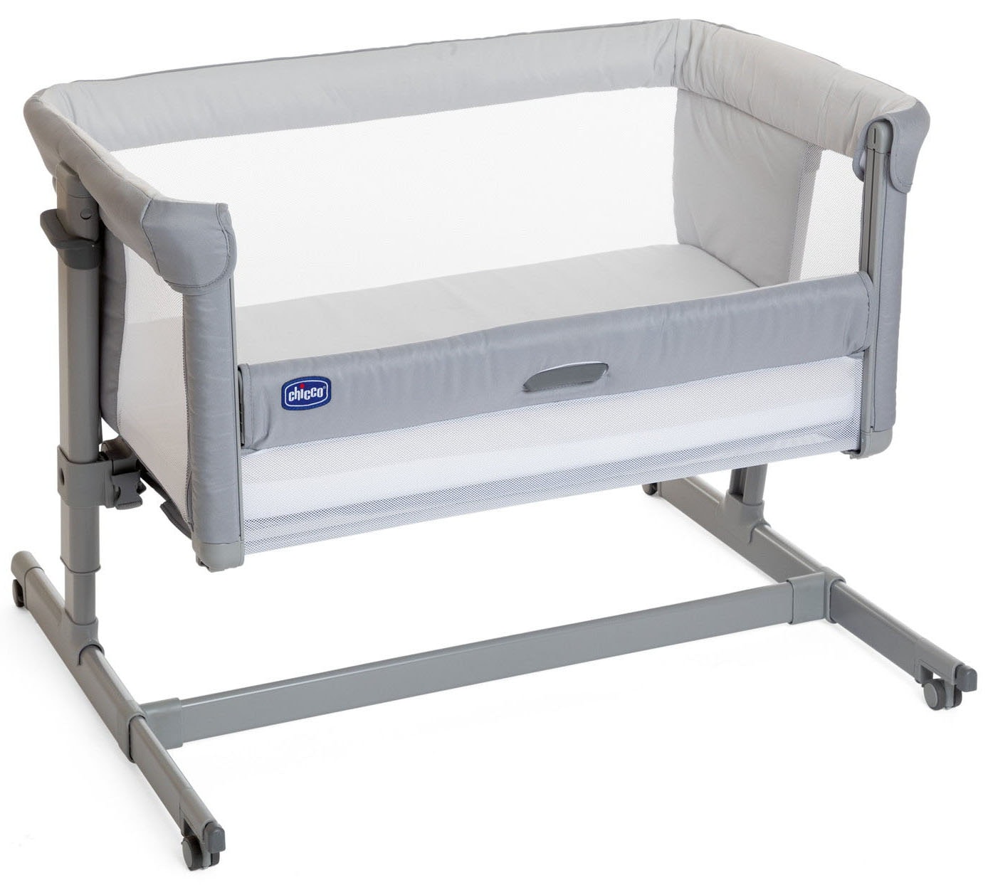 Chicco Beistellbett »Next2Me Dream Evo, Grey«, Bezug teilweise aus recyceltem Material
