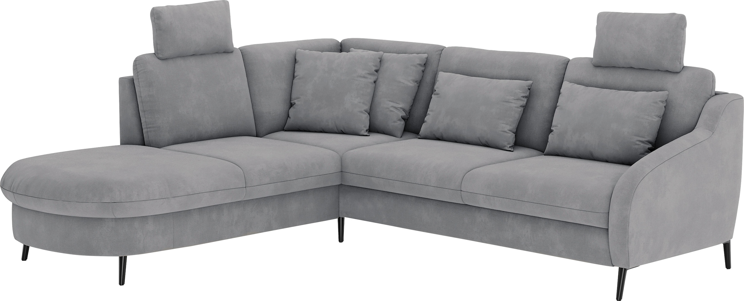 sit&more Ecksofa »Soul L-Form«, wahlweise mit Bettfunktion und Bettkasten oder Schubkasten