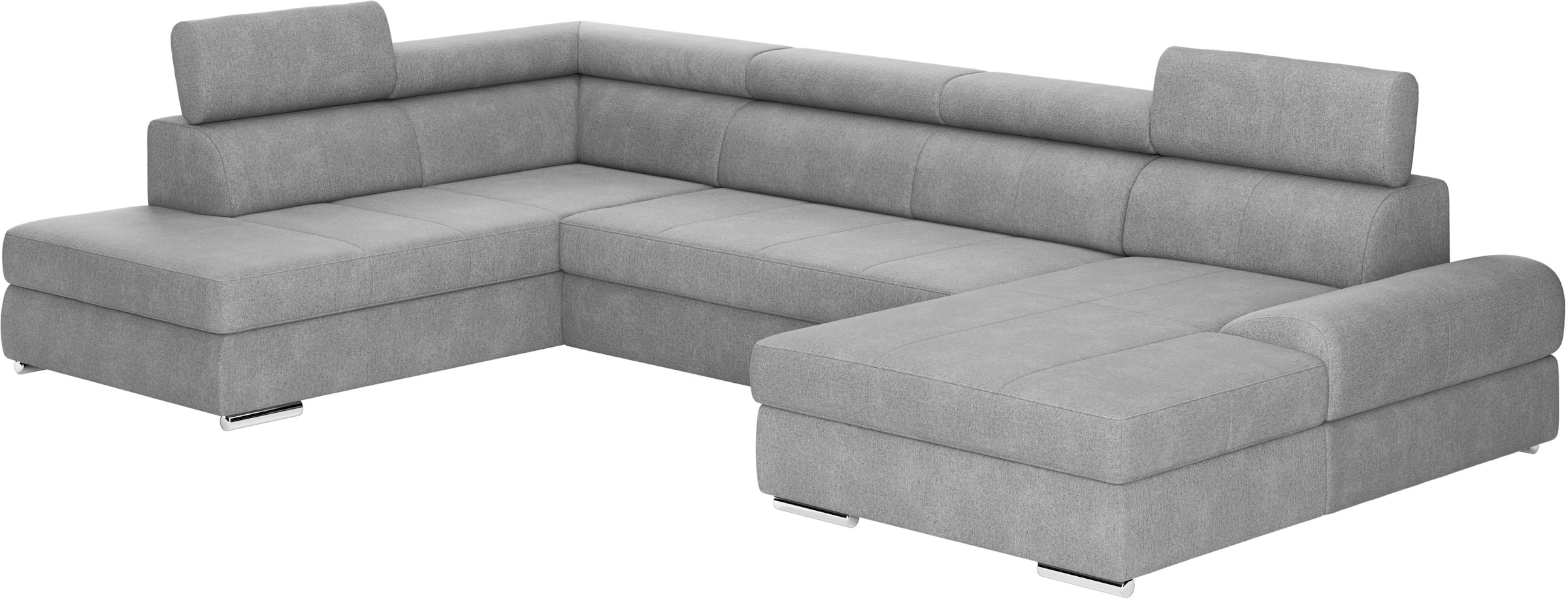 sit&more Wohnlandschaft »U-Form« mit verstellbaren Kopfteilen, wahlweise mit Bettfunktion