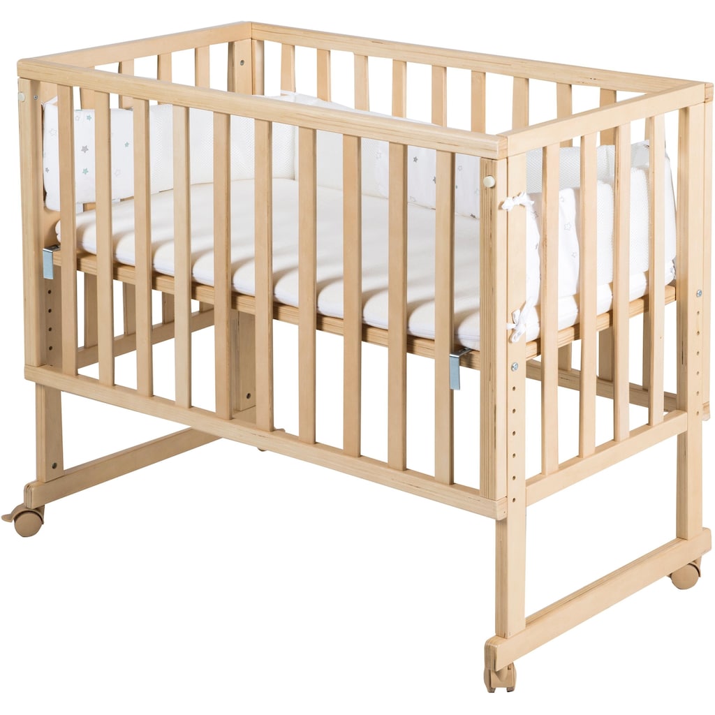 roba® Stubenbett »safe asleep® 3-in-1 Sternenzauber, natur«, (4 tlg.)