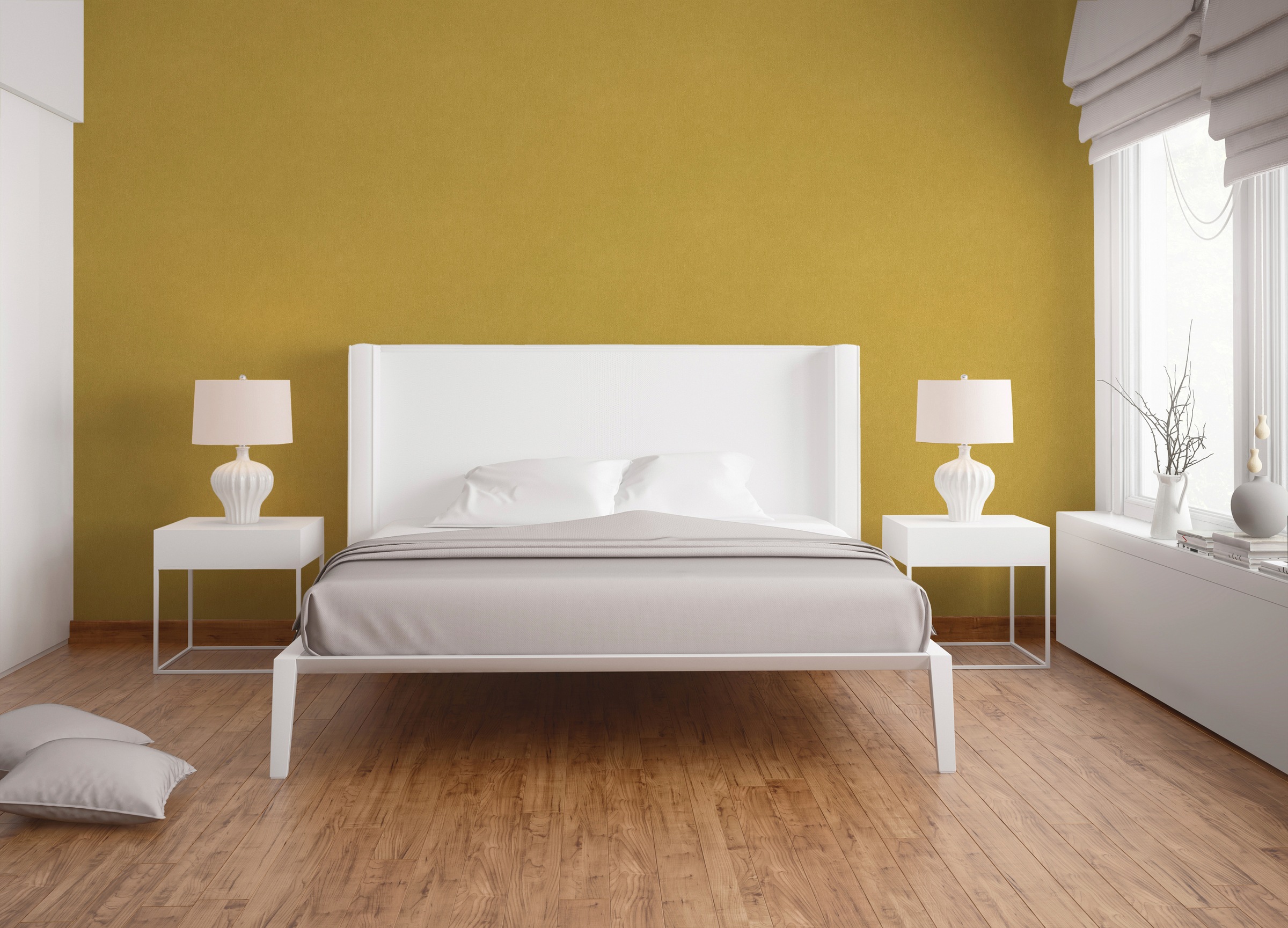 A.S. Création Vliestapete »Dream Flowery«, einfarbig-unifarben-uni, Uni Tapete einfarbig Tapeten Wohnzimmer Schlafzimmer Küche modern Flur