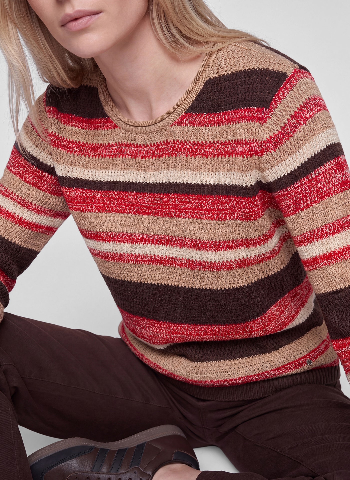 Rabe Strickpullover im Streifen-Look