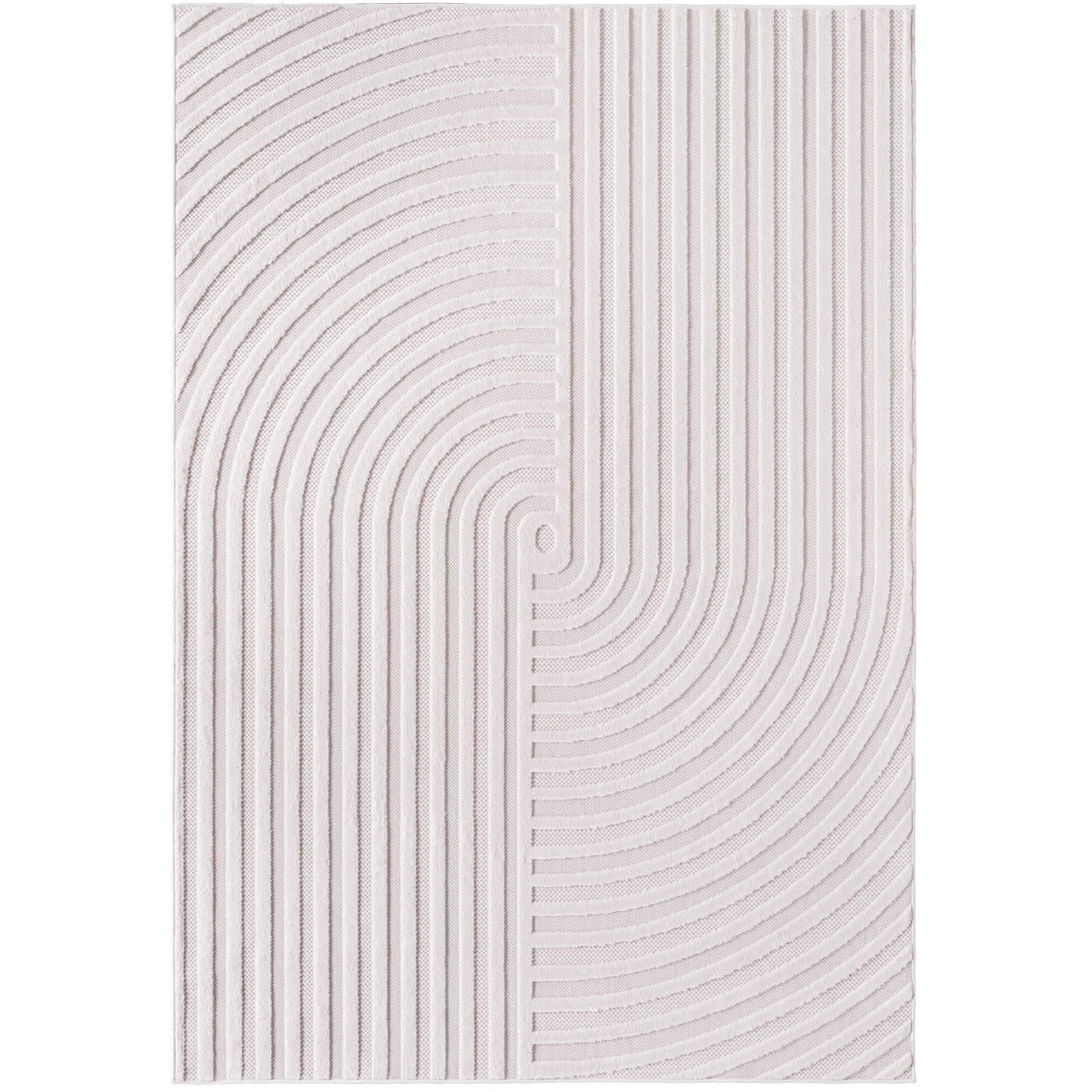 Ayyildiz Teppiche Teppich »DOHA 1658«, rechteckig, 4 mm Höhe, Läufer, 3D Hoch-Tief-Effekt, weicher Kurzflor, In- und Outdoor