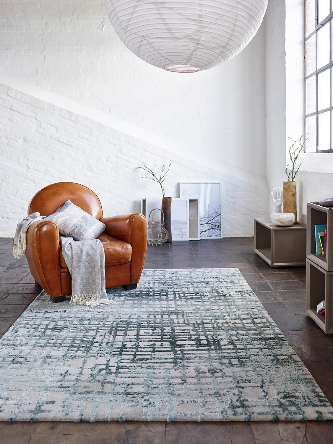 Esprit Teppich »Velvet Grid ESP-3385«, rechteckig, 12 mm Höhe, Wohnzimmer