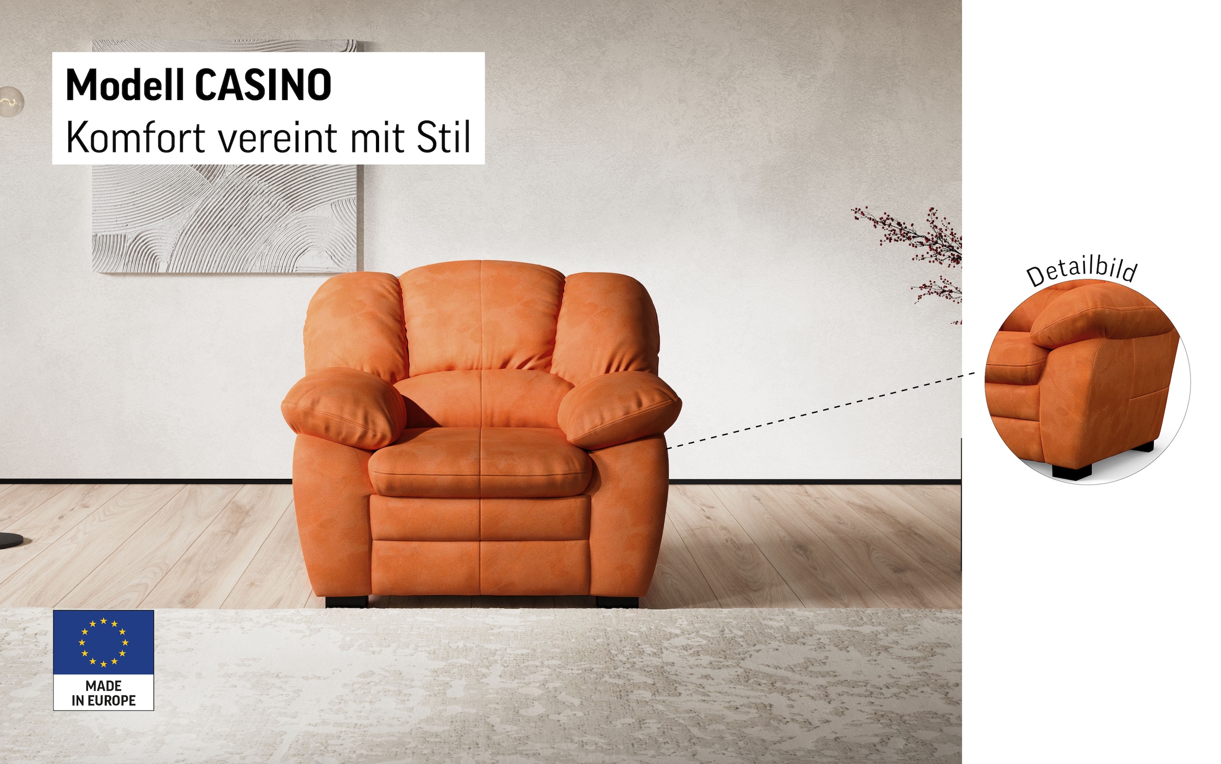 COTTA Sessel »Casino«, Polstergarnitur, auch als Set erhältlich