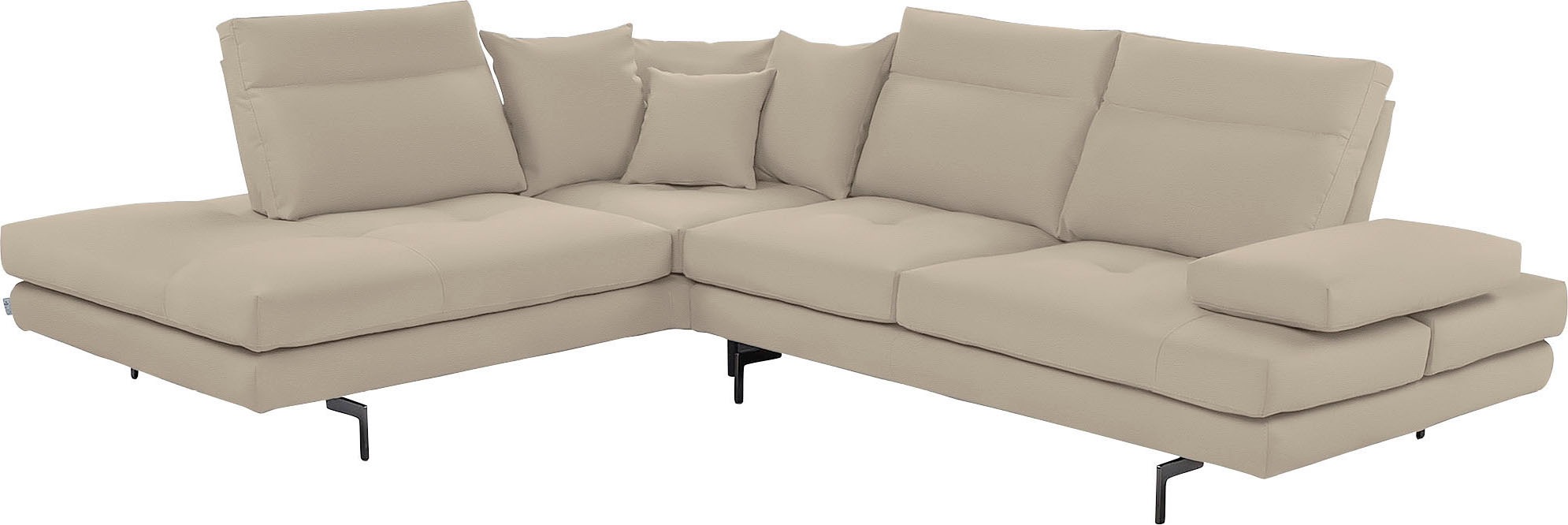 CALIA ITALIA Ecksofa »Toby Wing, Komfortsofa mit Sitzkomfort der Extraklass günstig online kaufen