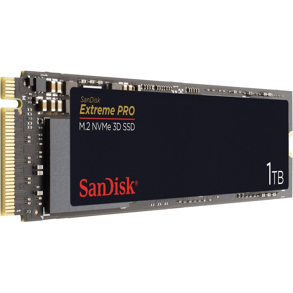 Sandisk interne SSD »Extreme PRO M.2 NVMe 3D«, Anschluss M.2 PCIe 3.0