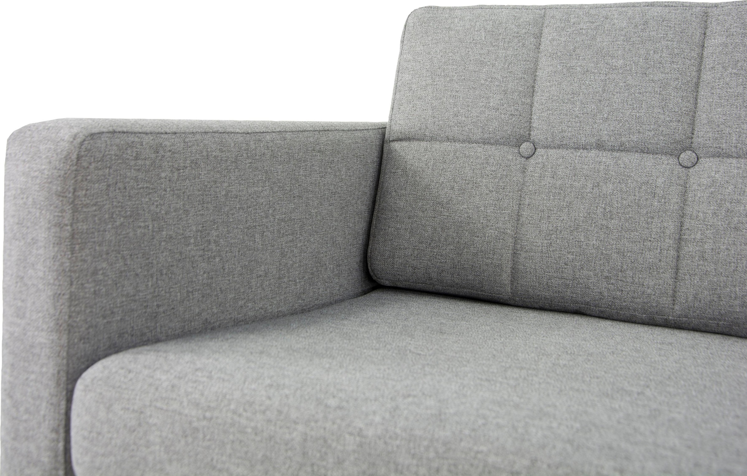 Home affaire Ecksofa »Brest L-Form«, mit Knopfheftung und Steppung im Rücken, geradliniges Design
