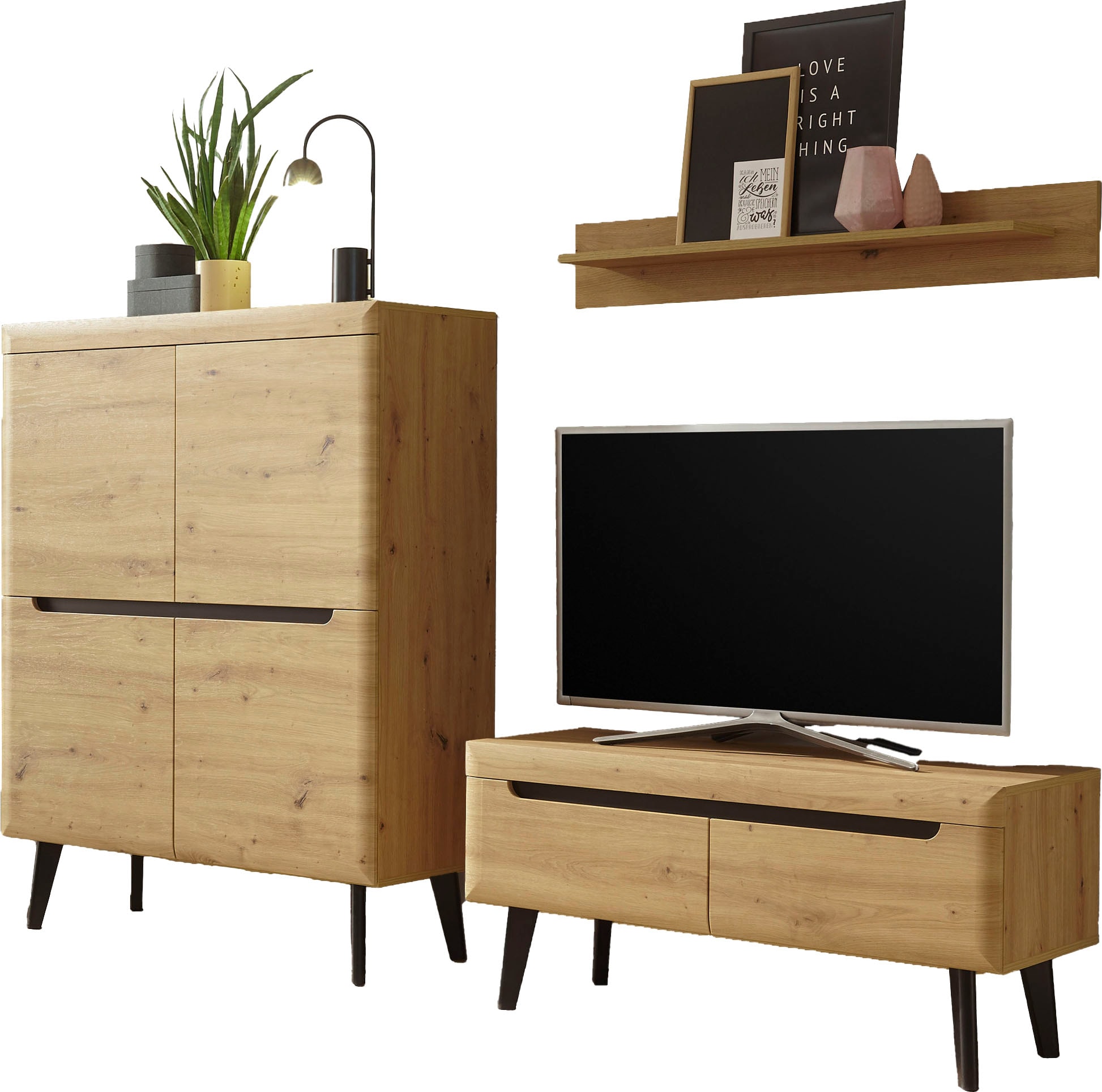 INOSIGN Wohnwand »Torge, Anbauwand, Schrankwand, Mediawand, Wohnzimmer-Set« 3 Stk. tlg.