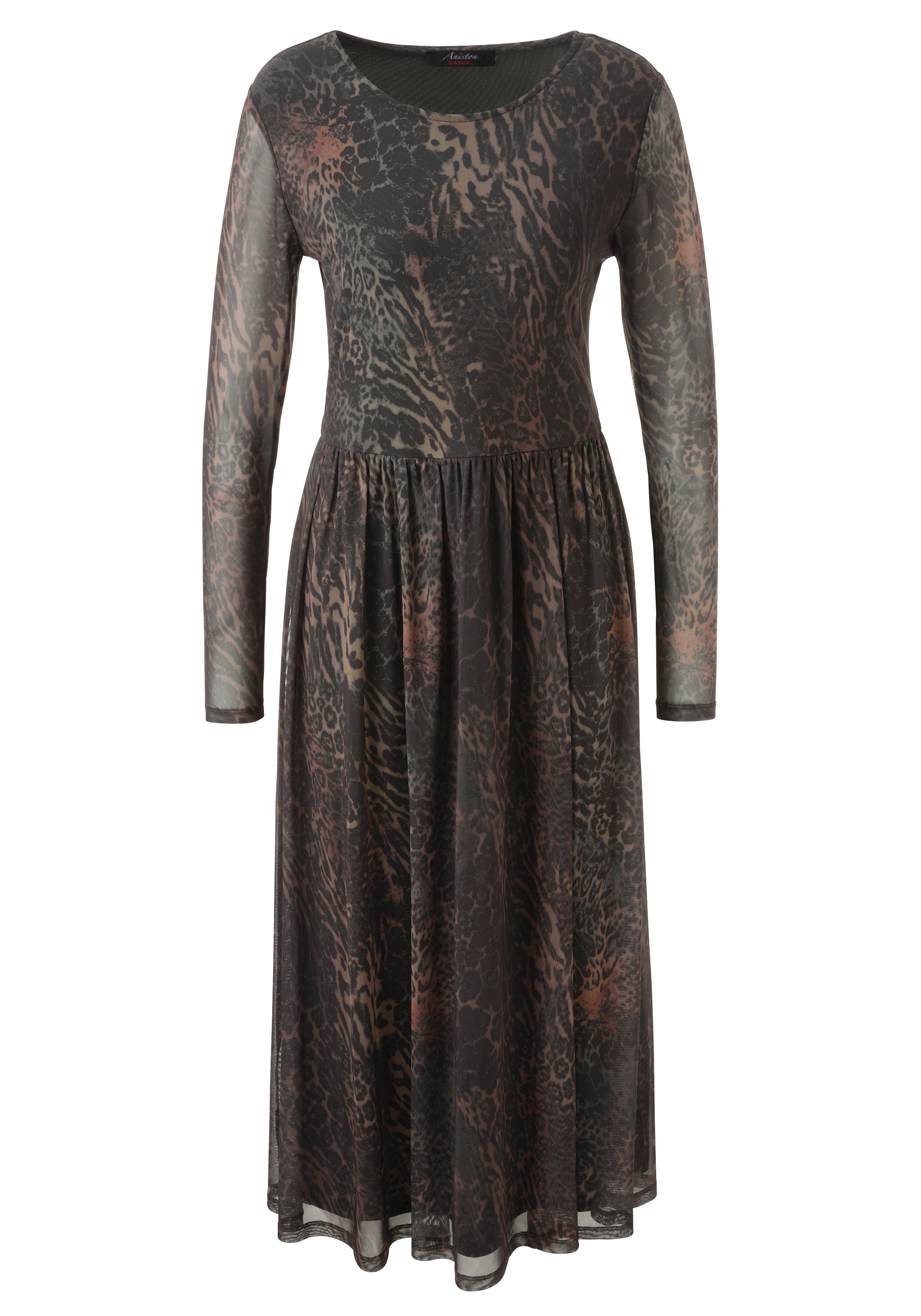 Aniston CASUAL Midikleid, mit fantasievollem Animal-Print - NEUE KOLLEKTION