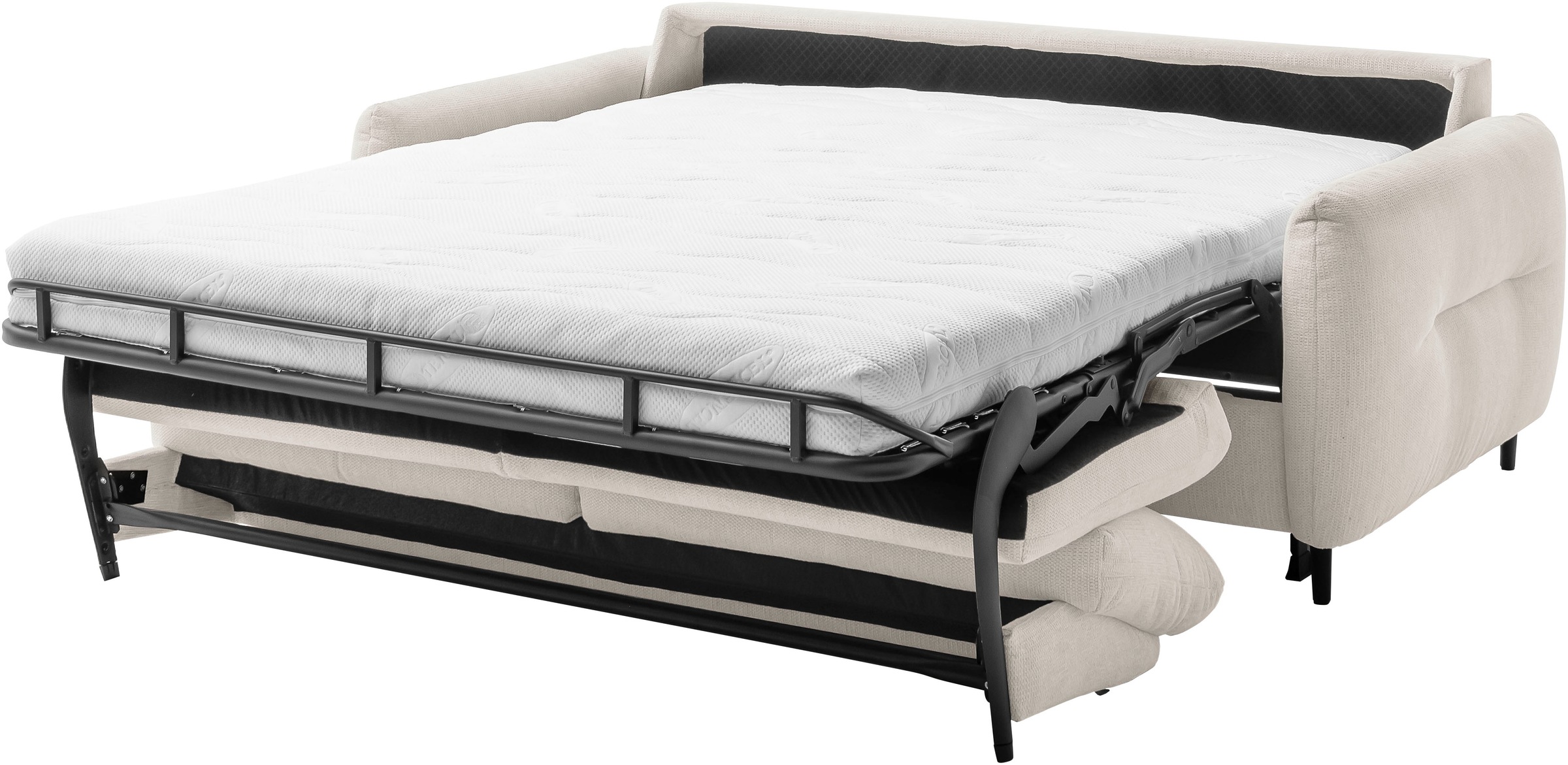 Home affaire 3-Sitzer »Clevina, Schlafsofa mit Kaltschaummatratze, Breite 216 cm« Sofa & Bett in einem – kinderleicht ausklappbar & freistellbar im Raum