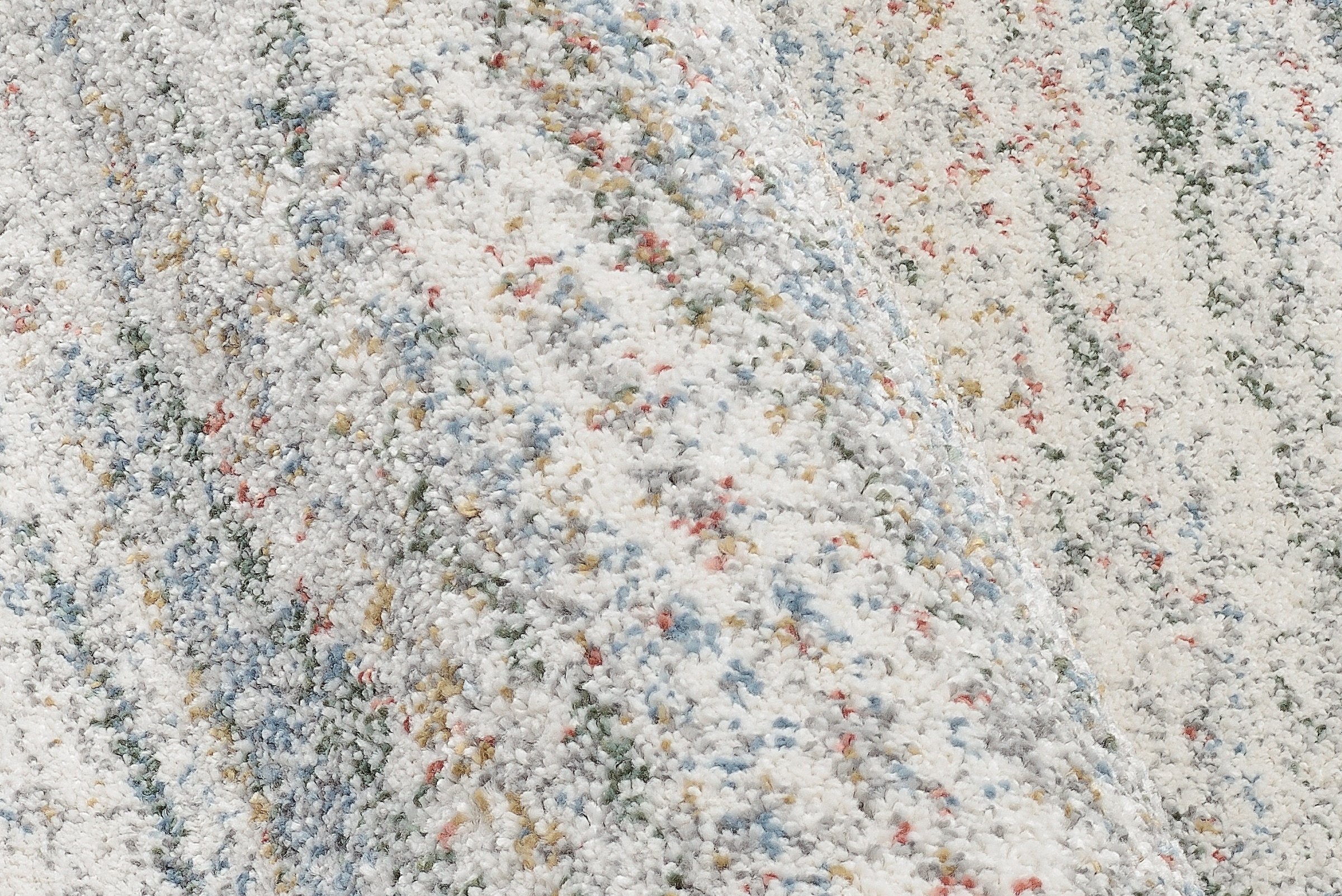 OCI DIE TEPPICHMARKE Teppich »NEW VILLA LINES«, rund, 20 mm Höhe, moderne melierte Farben, Vintage Look, Wohnzimmer