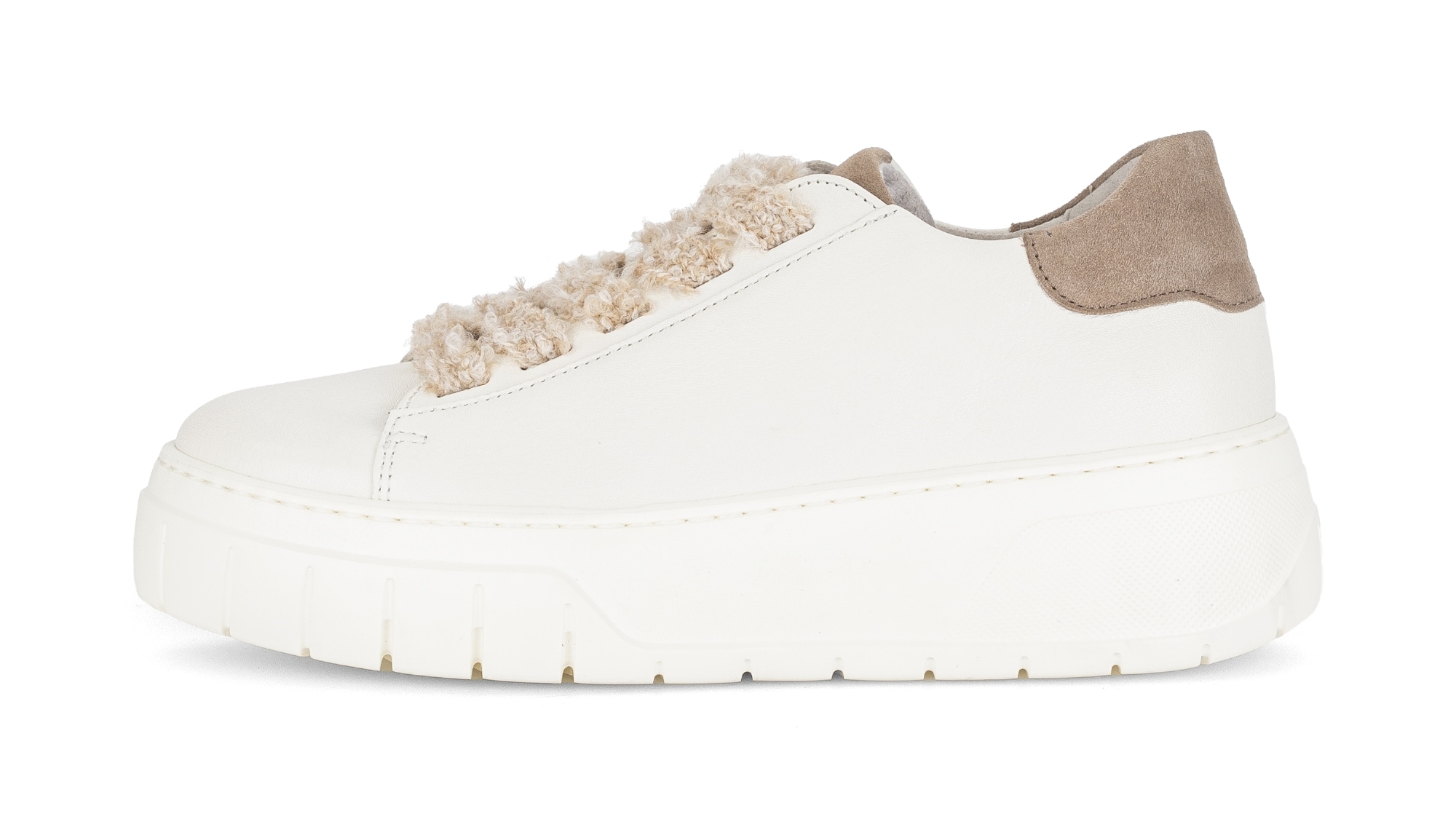 Gabor Plateausneaker, Schnürschuh, Halbschuh, Freizeitschuh mit Plüsch-Schnürsenkeln