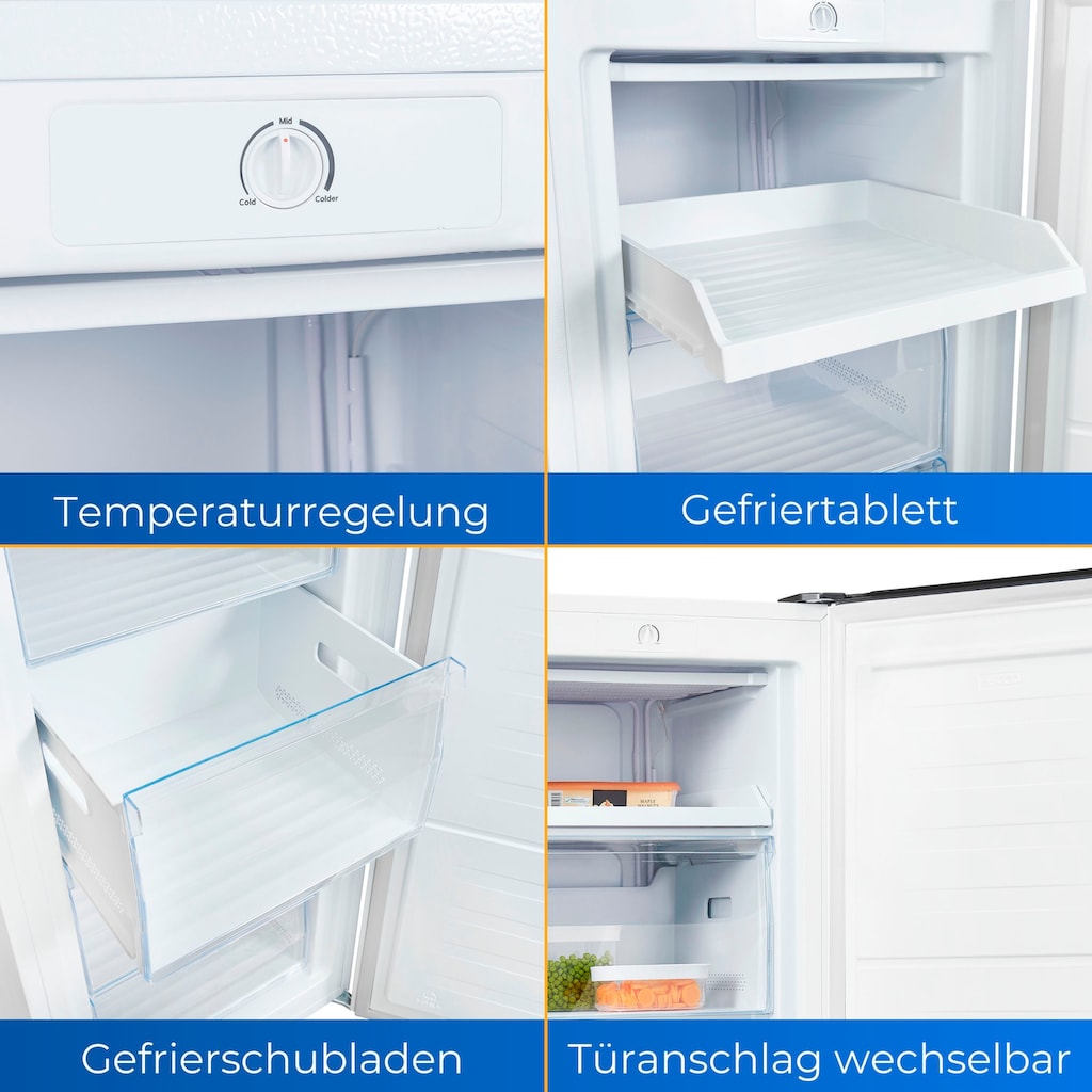 exquisit Gefrierschrank »GS230-H-010E«, 143,4 cm hoch, 55 cm breit