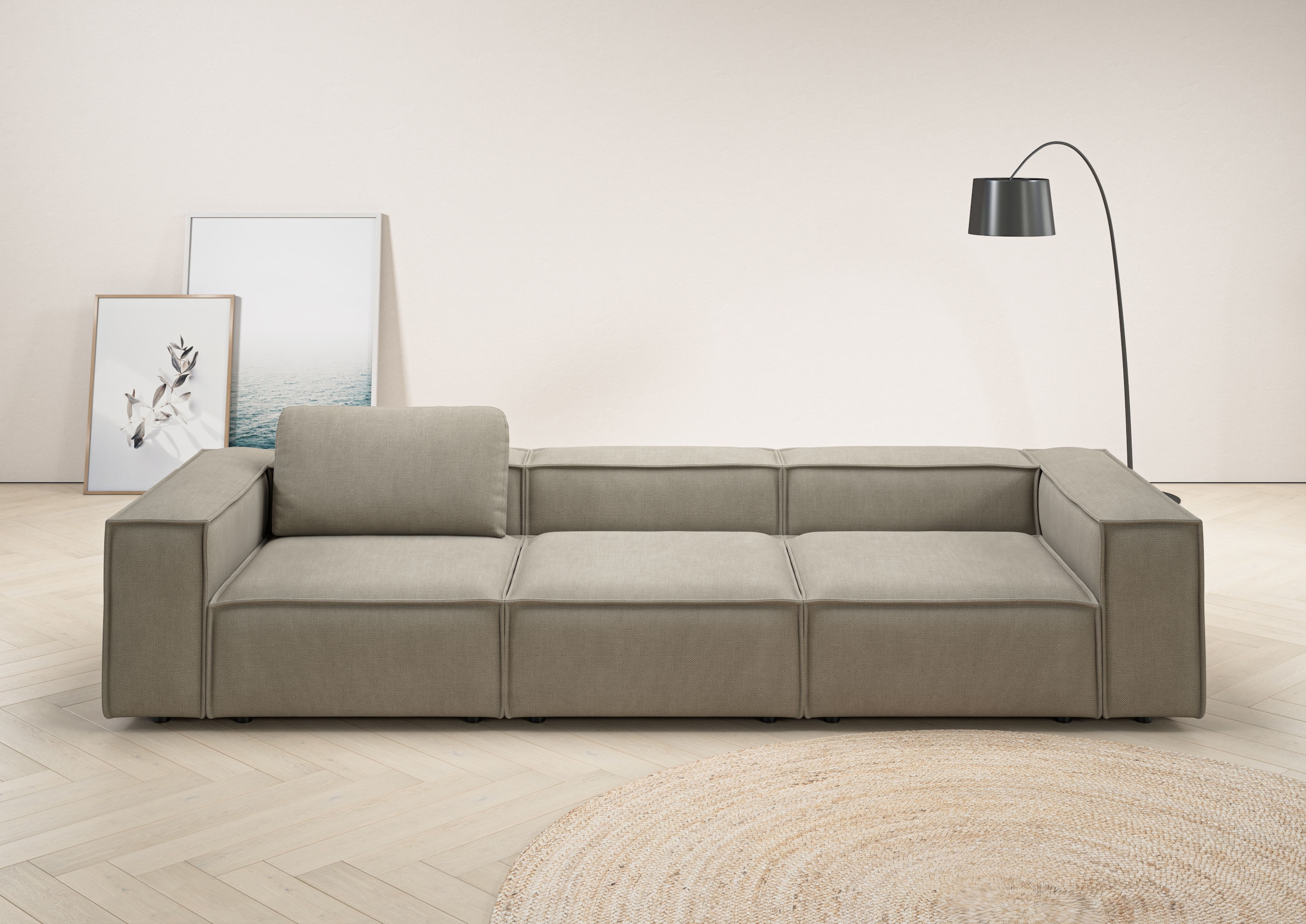 Home affaire 3,5-Sitzer »Watertown, modernes Big-Sofa XXL, 336 cm Breite, a günstig online kaufen