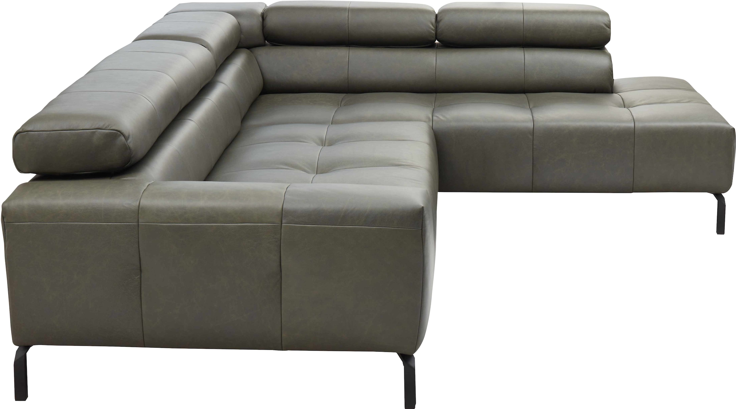 Places of Style Ecksofa »Cleveland, L-Form, incl. Kopfteilverstellung, Breite 276 cm«, wahlweise elektrischer Sitzvorzug