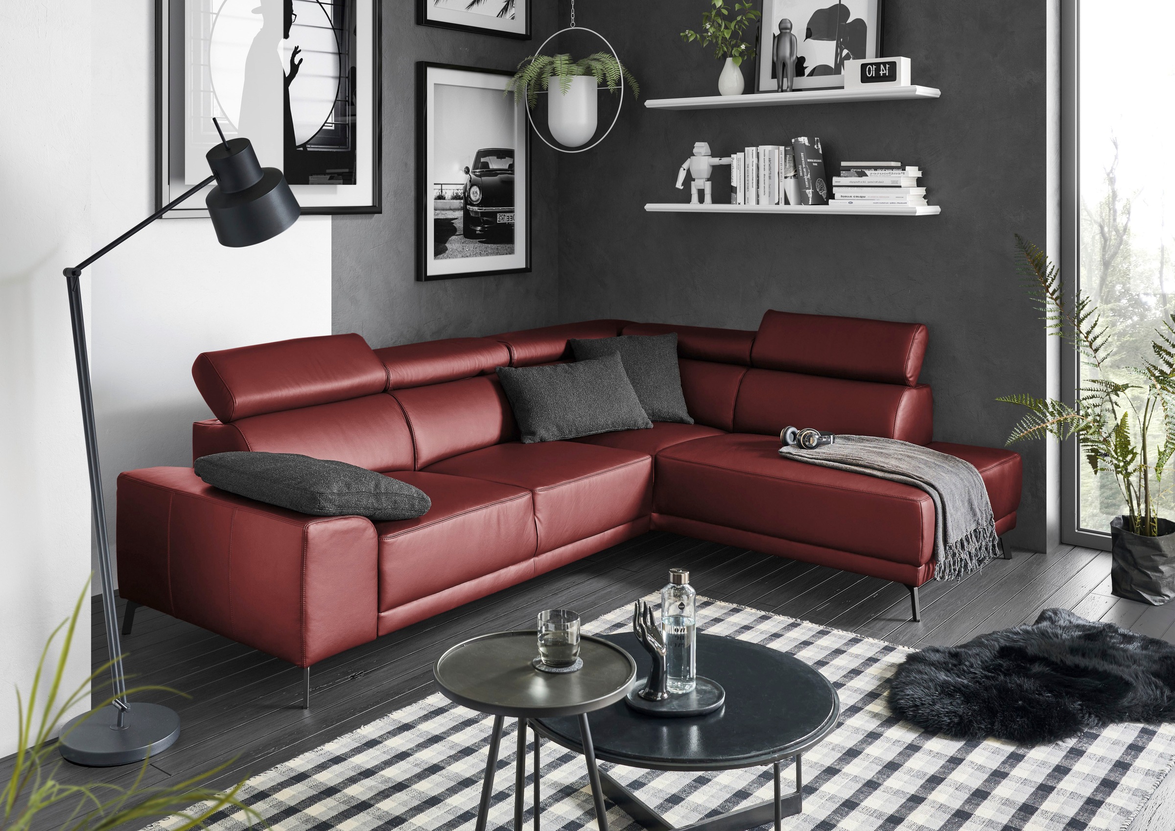 3C Candy Ecksofa »Greve modern und bequem, inkl. manueller Kopfteilverstell günstig online kaufen