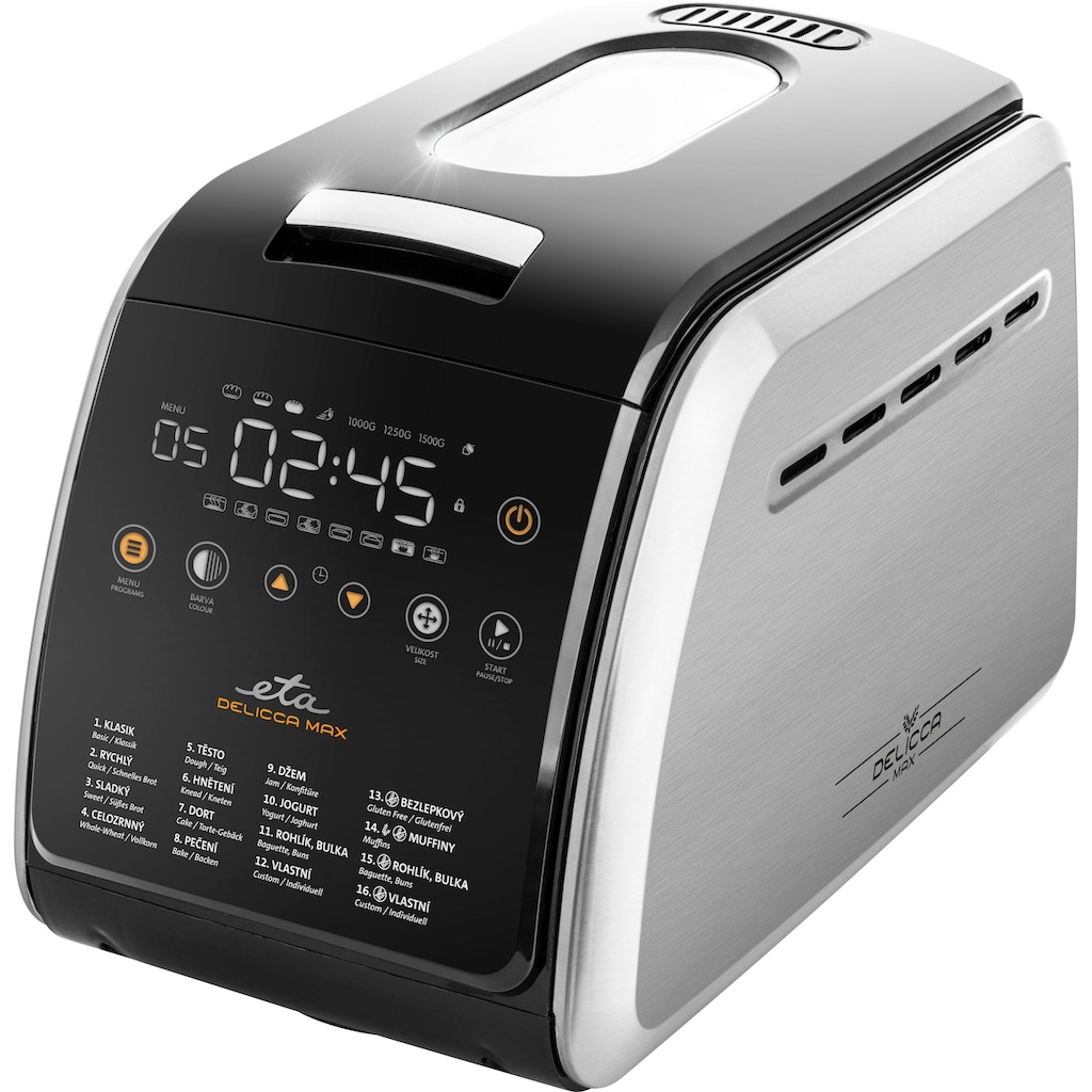 eta Brotbackautomat »Delicca II MAX, ETA714990040«, 16 Programme, 850 W