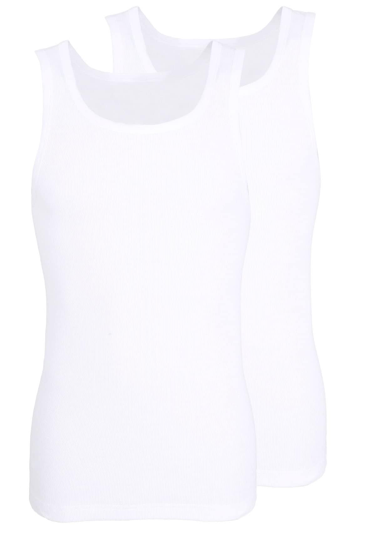TOM TAILOR Tanktop »Montana«, (2er Pack), Rundhals-Ausschnitt, slim fit
