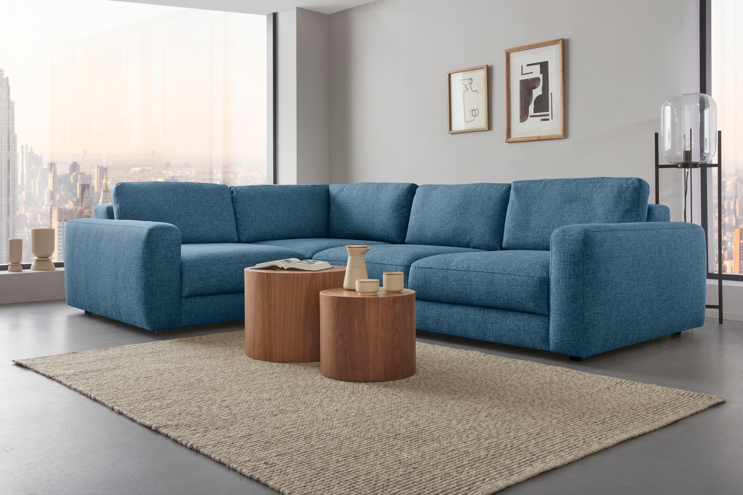 Home affaire Ecksofa »Bloomfield, Breite 304cm, Mega Polsterecke mit viel P günstig online kaufen
