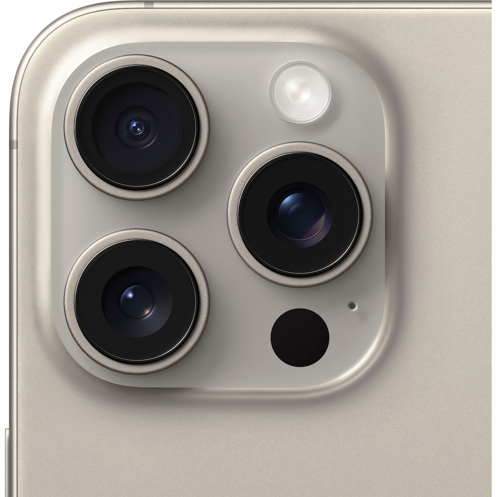Apple Smartphone »iPhone 15 Pro Max 256GB«, Natural Titanium, 17 cm/6,7 Zoll, 256 GB Speicherplatz, 48 MP Kamera