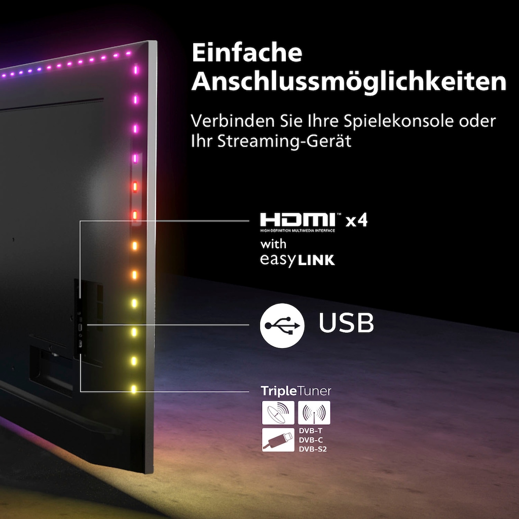 Philips LED-Fernseher »86PUS8807/12«, 217 cm/86 Zoll, 4K Ultra HD, Android TV-Smart-TV-Google TV