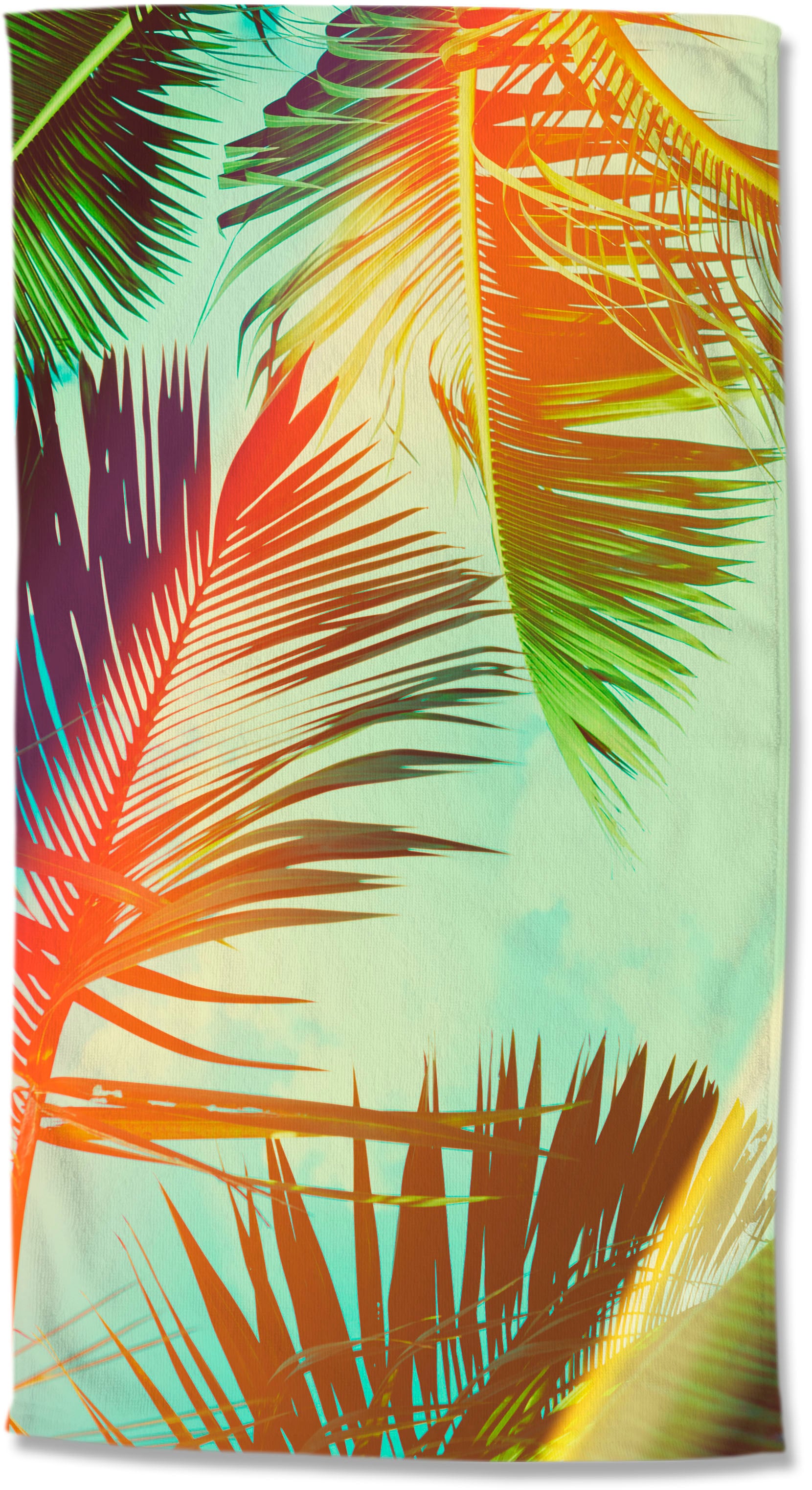 good morning Strandtuch »Palms«, (1 St., Strandtuch 100 x 180 cm), Mikrofas günstig online kaufen