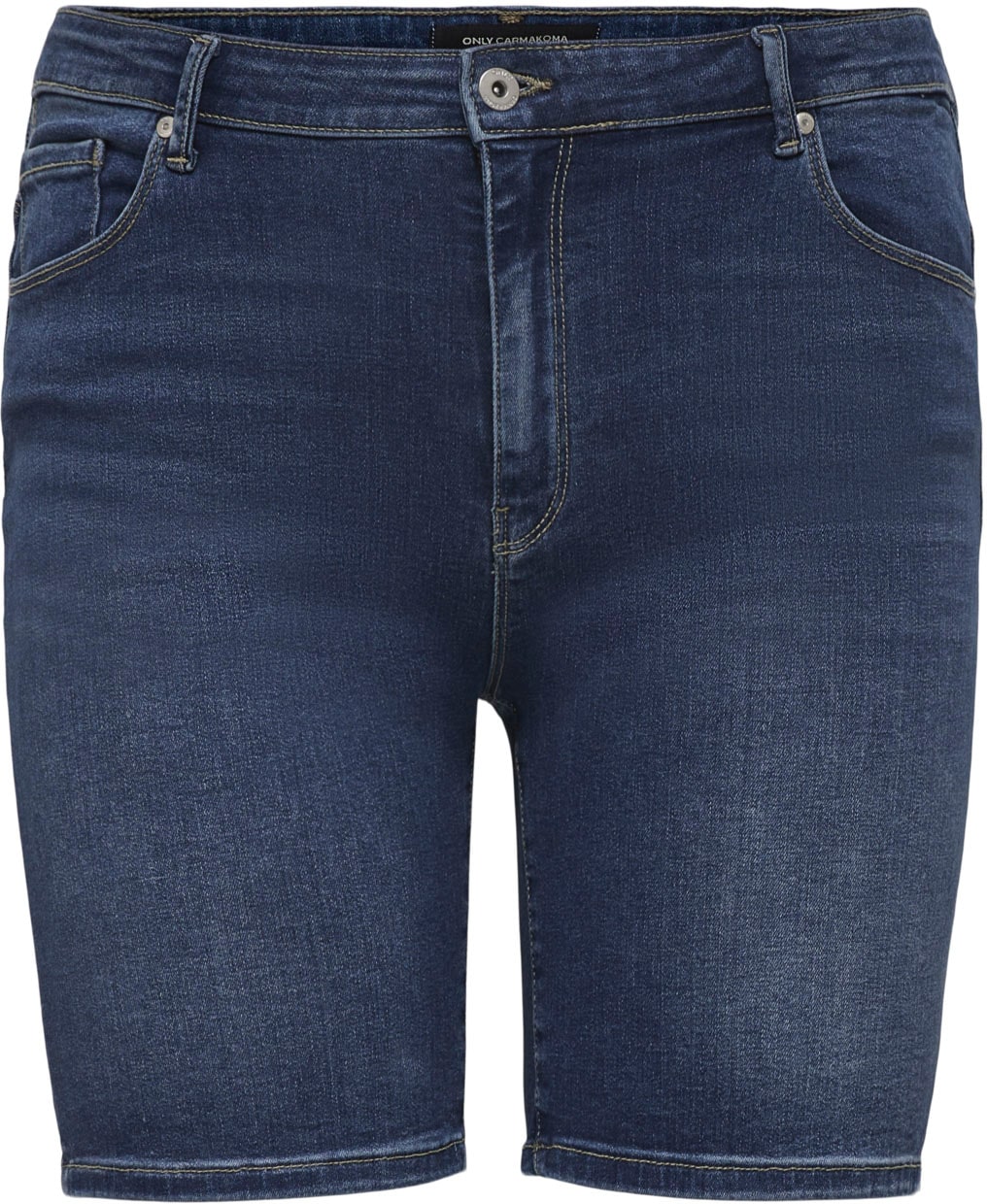 ONLY CARMAKOMA Jeansshorts, mit leichten Abriebeffekten