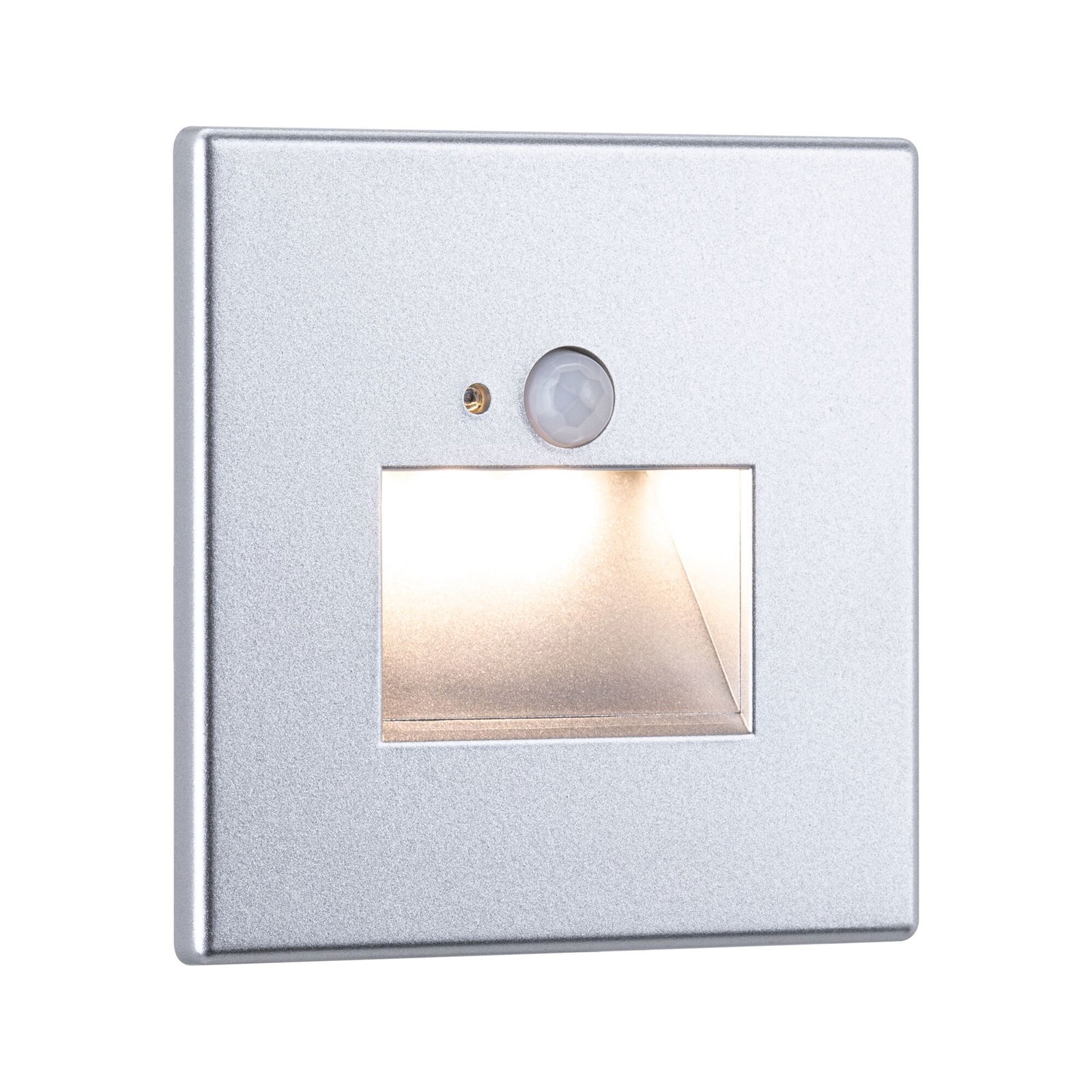 Paulmann LED Einbauleuchte »LED Wandeinbauleuchte Edge Quadro 1,2W 25lm 230V 2700K«, 1 flammig, Bewegungsmelder